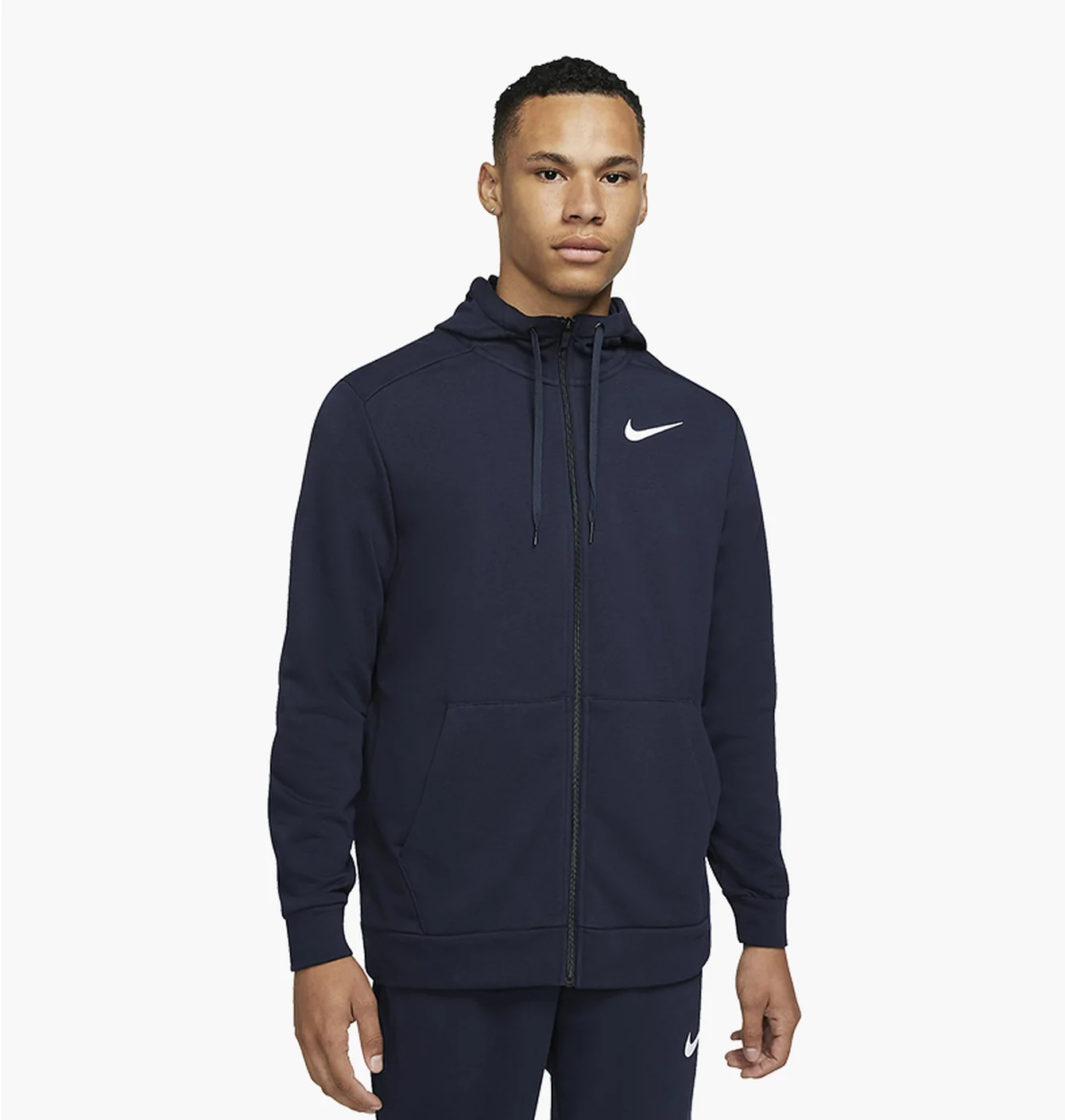 Толстовка чоловіча Nike Dry Men's Dri-FIT Hooded Fitness Full-Zip Blue CZ6376-451