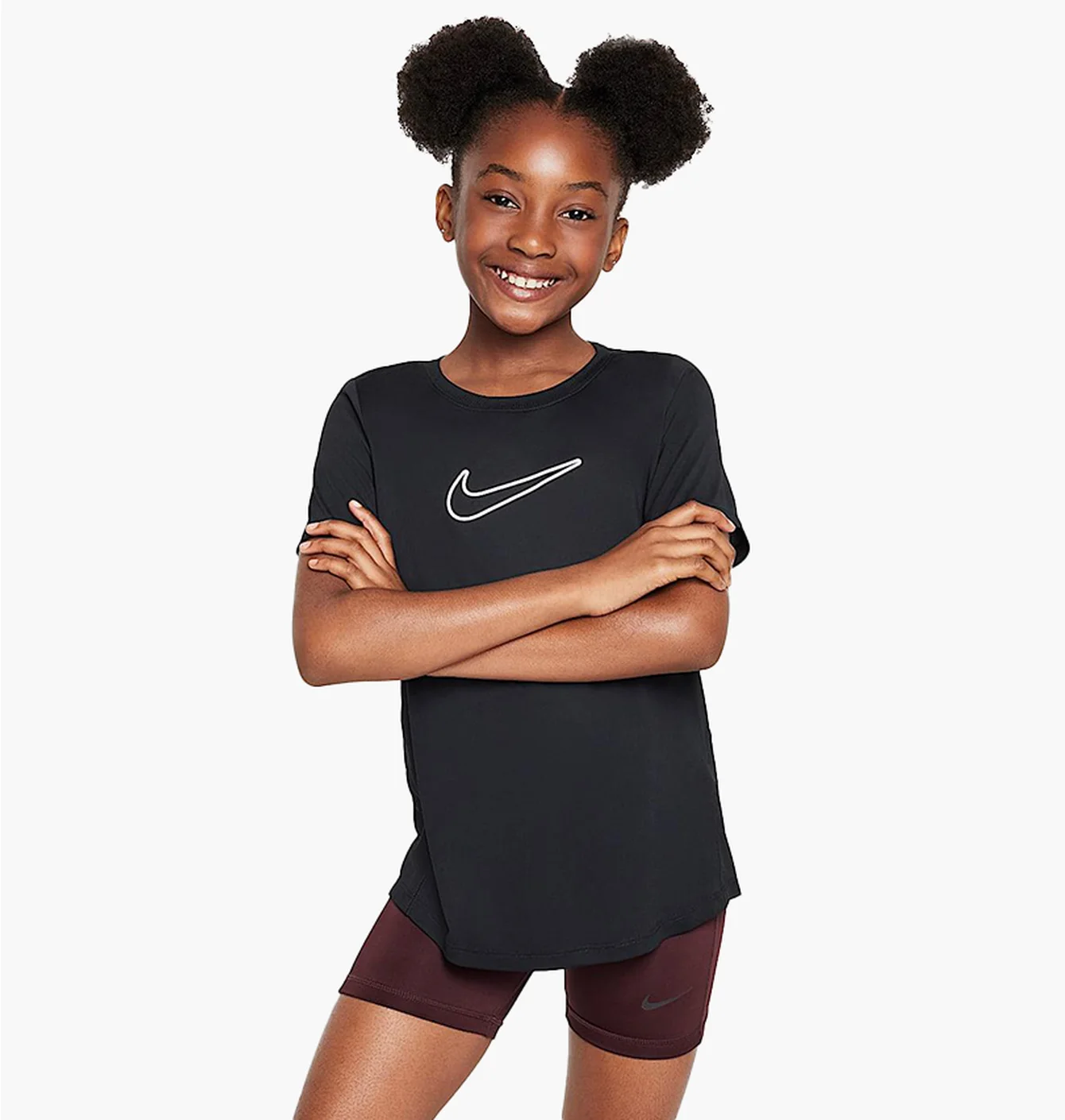 Футболка дитяча Nike Dri-Fit Short-Sleeve Top Black FZ5600-010