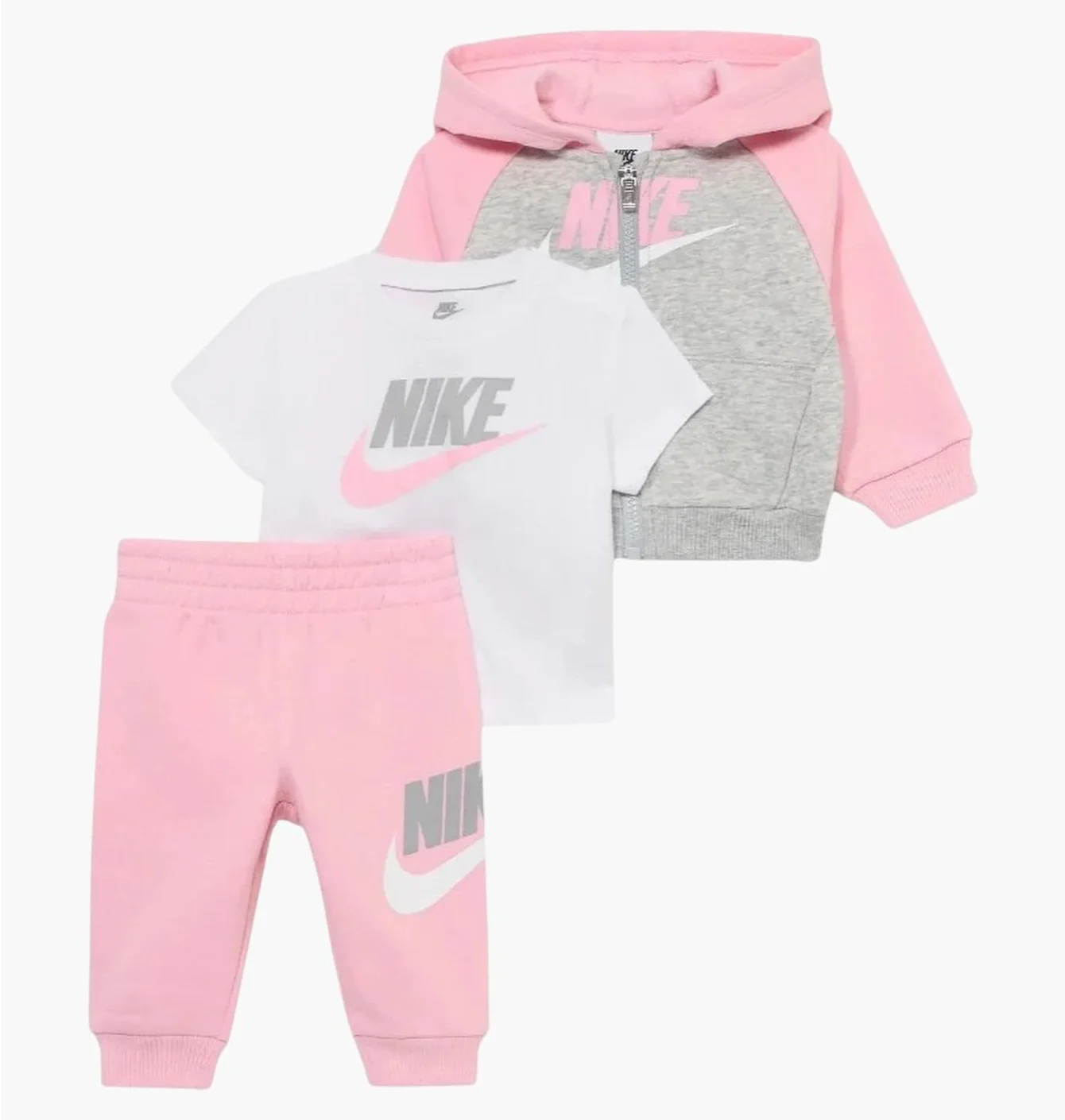 Спортивний костюм дитячий Nike Logo Tracksuit Pink/Grey 36N341-A0W