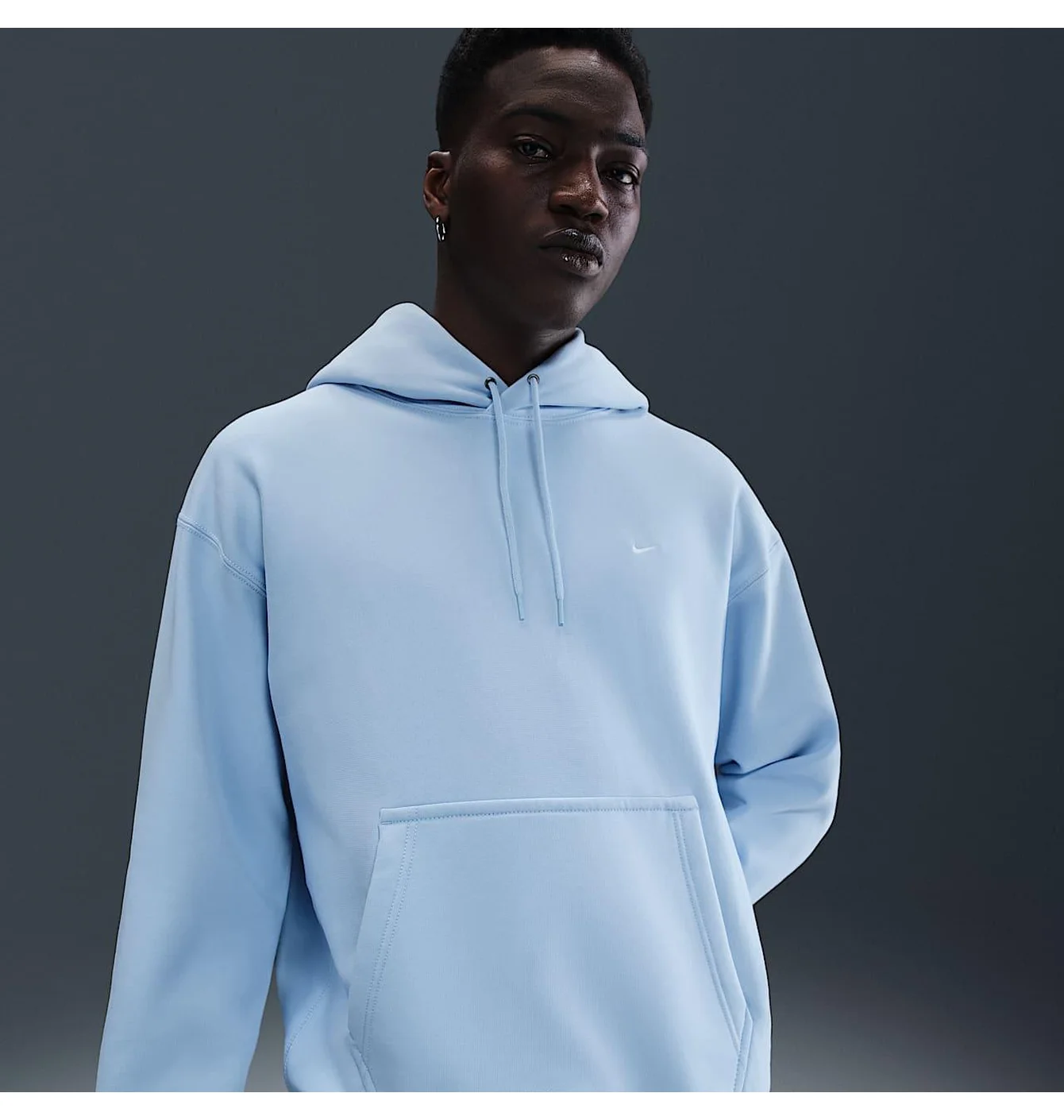 Худі чоловіче Nike Solo Swoosh Light Blue HV1082-441