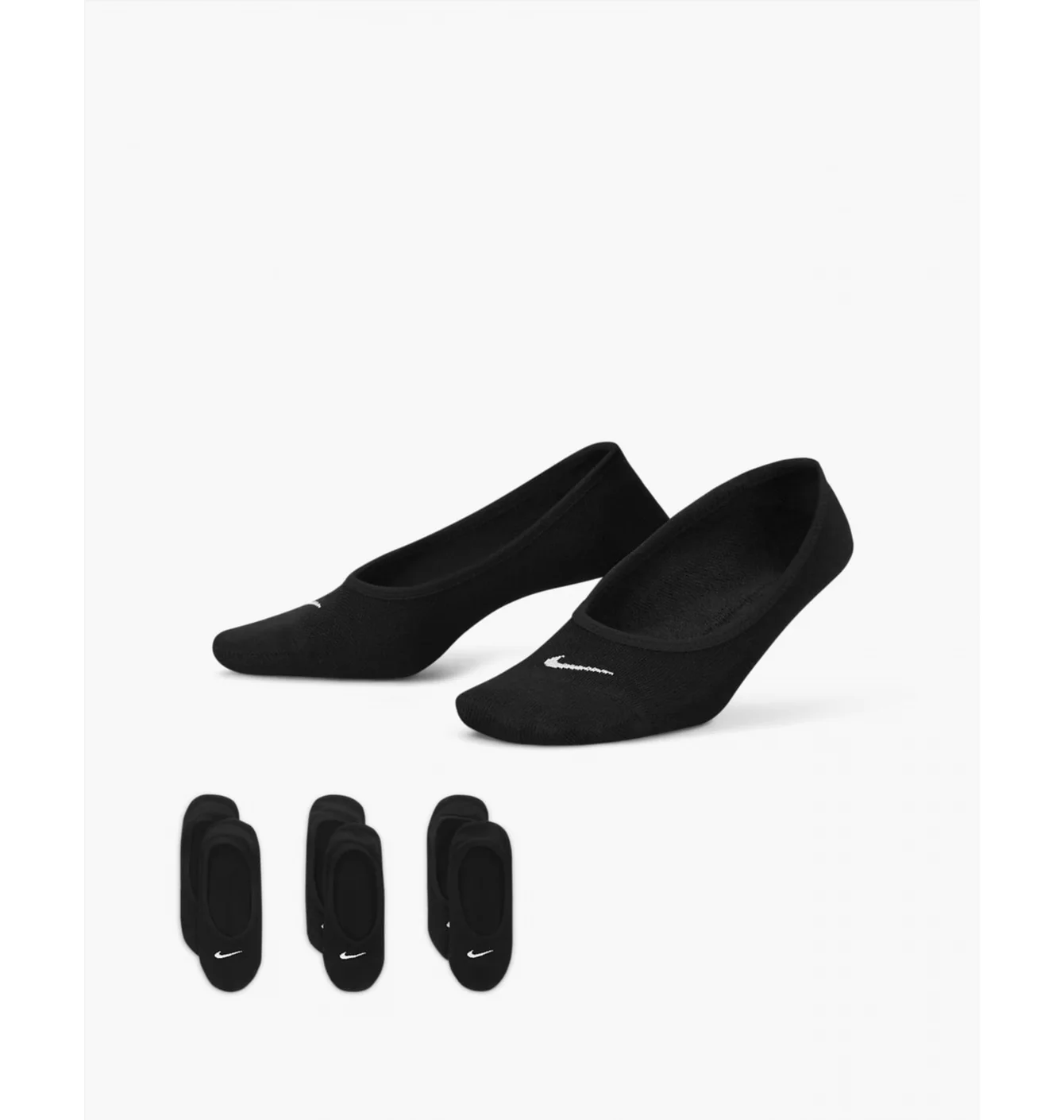 Шкарпетки жіночі Nike W Nk Ltwt Foot (3 пари) Black SX4863-010