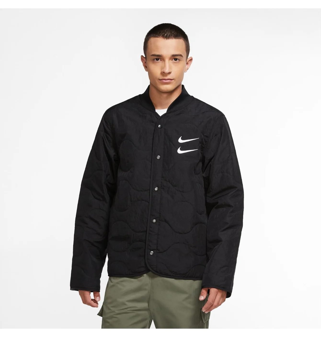 Куртка чоловіча Nike M Nsw Swoosh Jkt+ Quilted Black CU3922-010