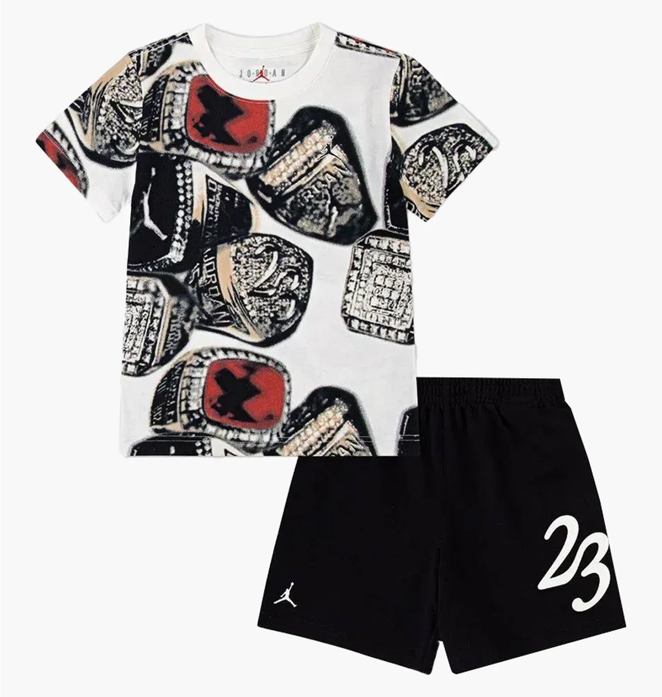 Спортивний костюм дитячий Air Jordan Mvp Ring Short Set White/Black 85D659-023