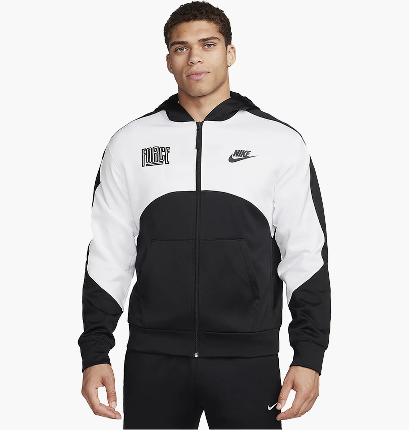 Кофта чоловіча Nike Therma-Fit Starting 5 Black/White FB6960-010