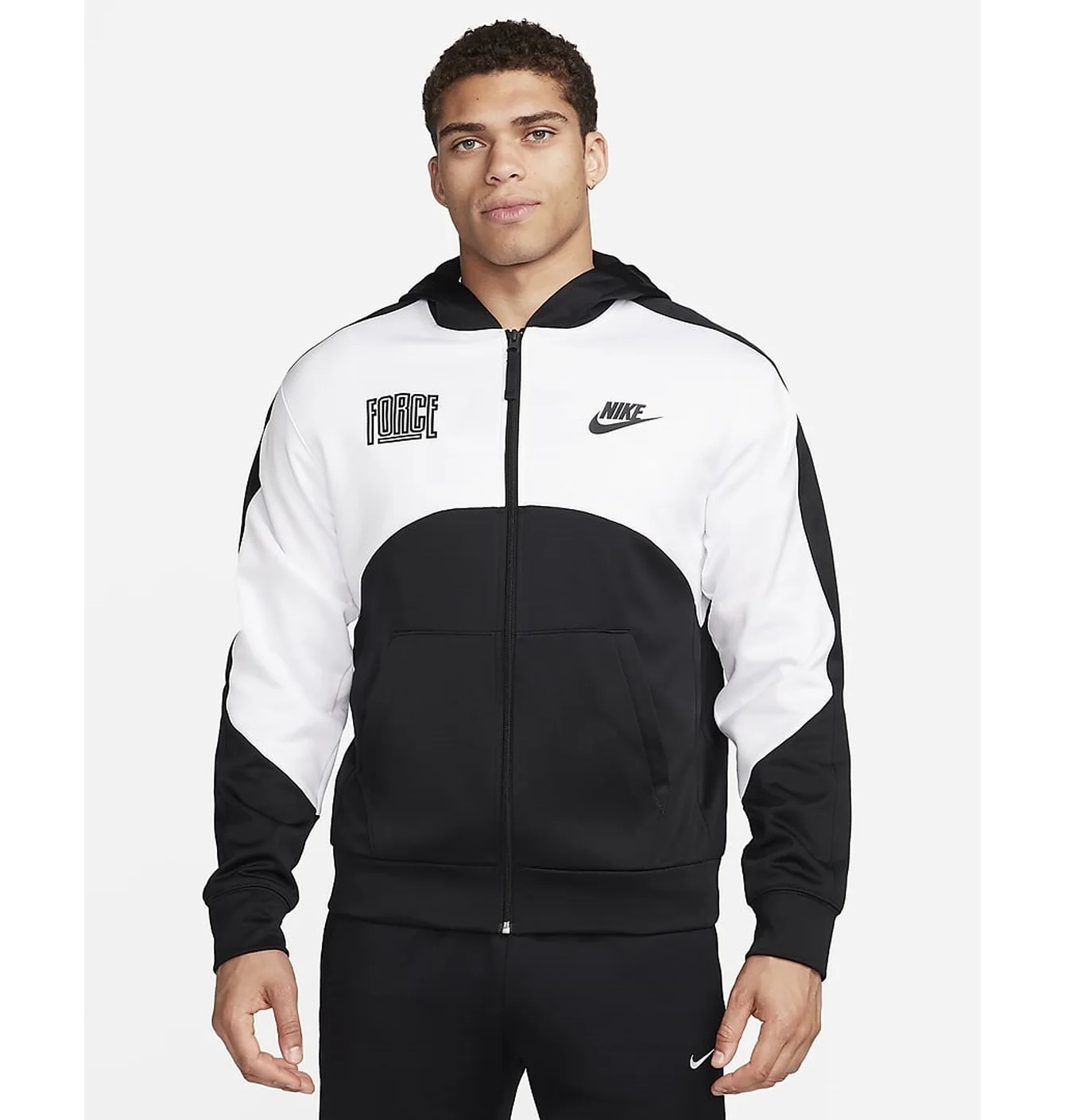 Кофта чоловіча Nike Therma-Fit Starting 5 Black/White FB6960-010