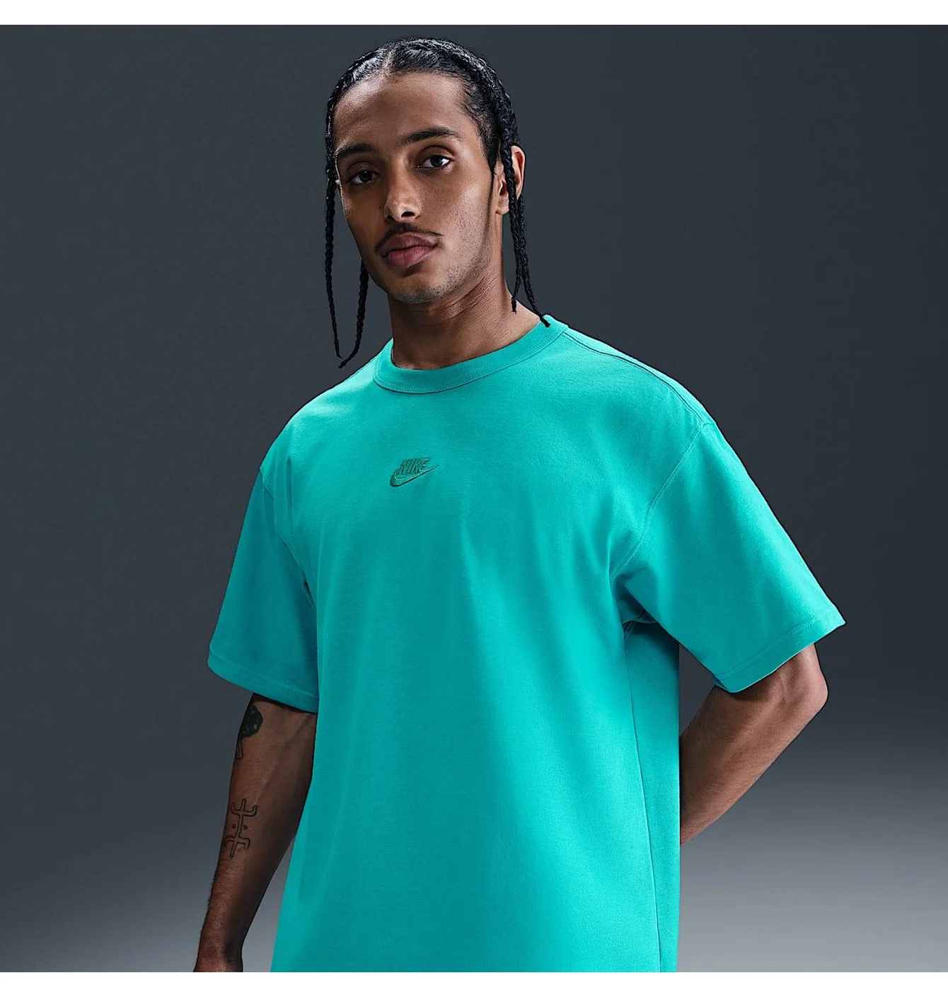 Футболка чоловіча Nike Sw Premium Essential Turquoise DO7392-345