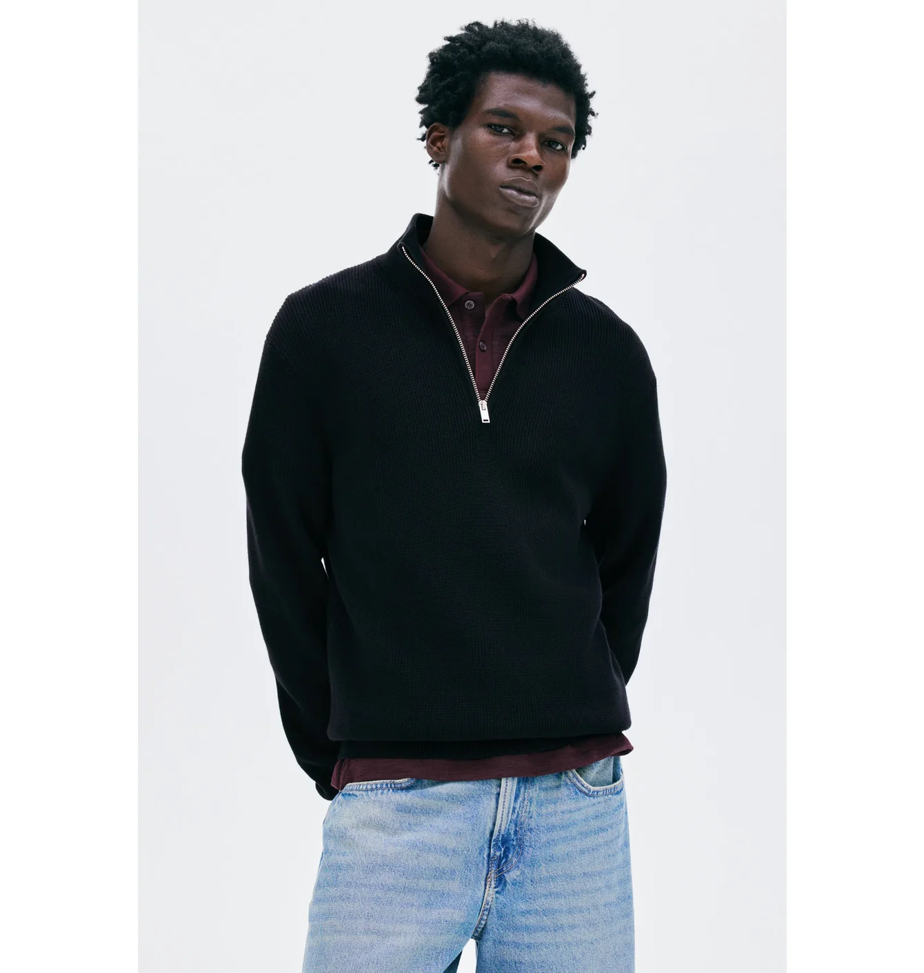 Кофта чоловіча H&M Regular Fit Black 1286499001