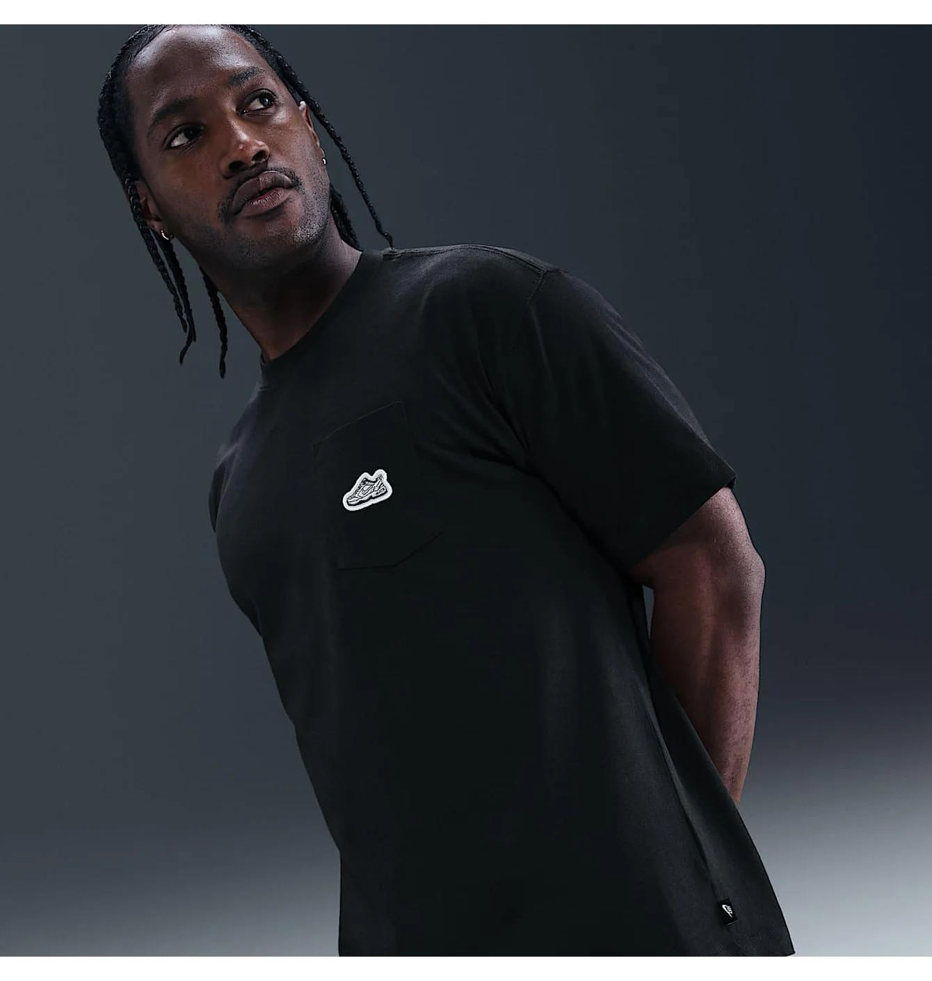 Футболка чоловіча Nike Accs Patch Black HV0129-010