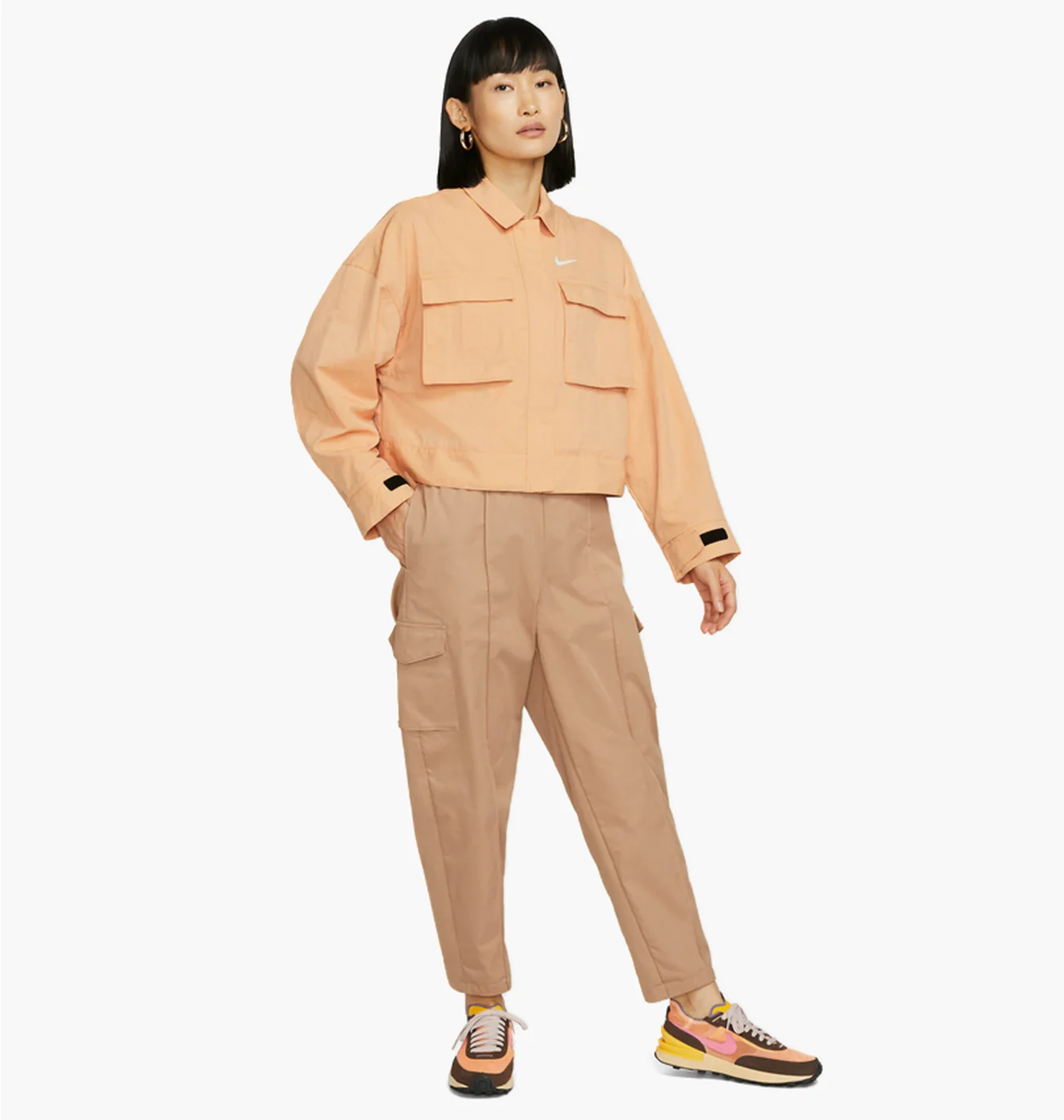 Куртка жіноча Nike W Nsw Essntl Wvn Jkt Field Peach DM6243-851
