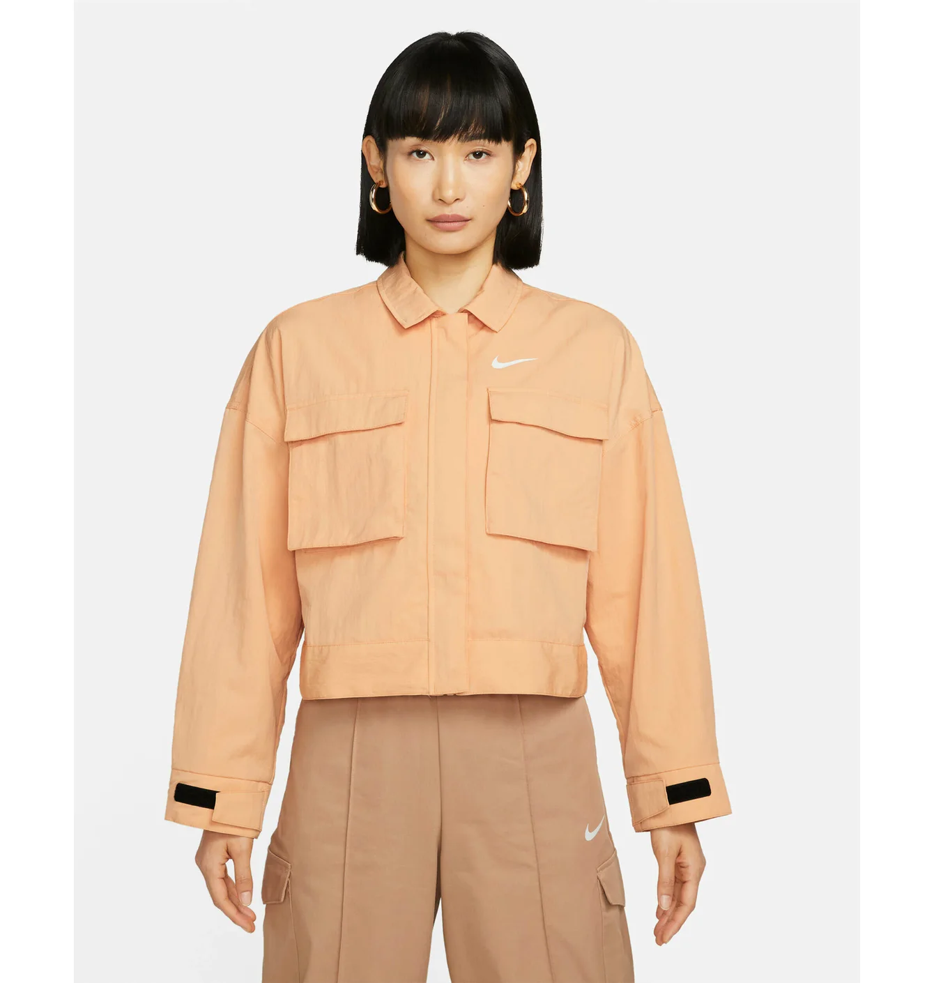 Куртка жіноча Nike W Nsw Essntl Wvn Jkt Field Peach DM6243-851