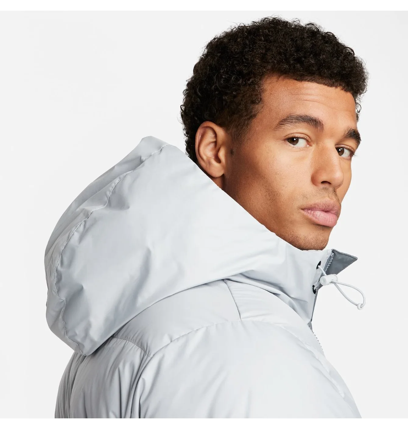 Пуховик чоловічий Nike Sf Wr Pl-Fld Hd Jkt Grey FB8185-077