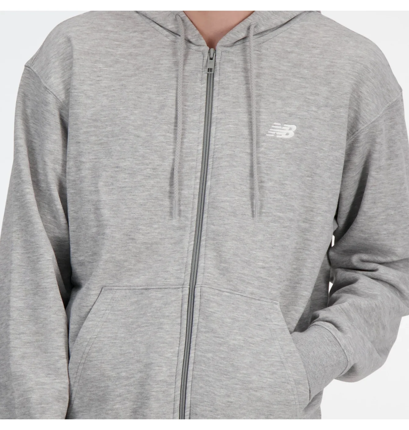 Толстовка чоловіча New Balance Stacked Logo Grey MJ41501AG