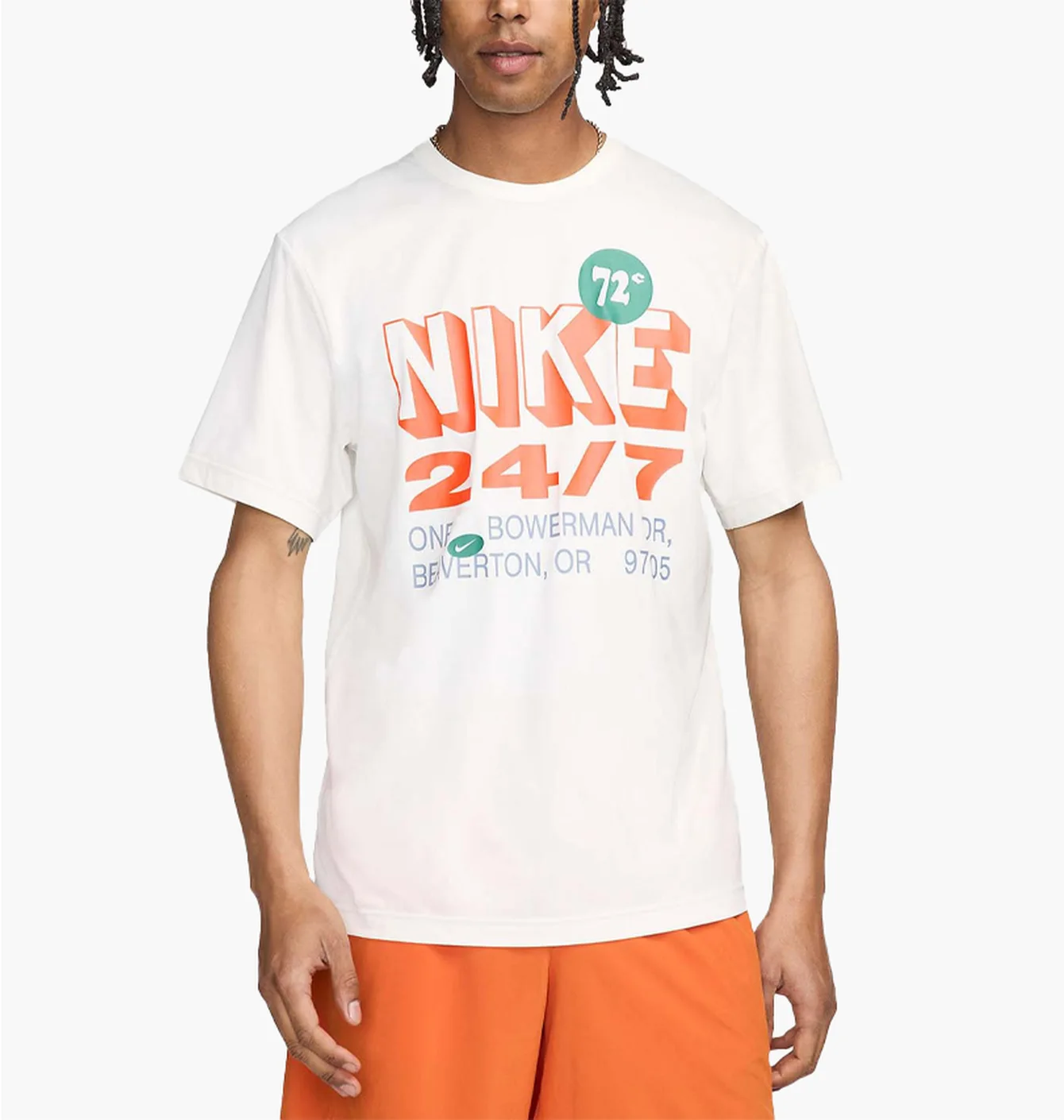 Футболка чоловіча Nike M Dri-Fit Uv Hyverse Ss Gfx White FN3988-133