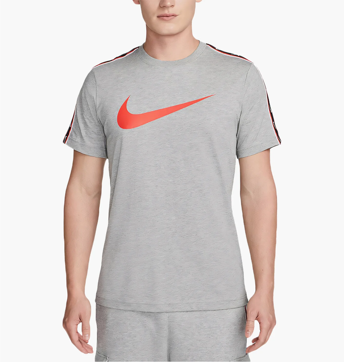 Футболка чоловіча Nike T-Shirt M Nsw Repeat Sw Ss Tee Grey DX2032-064