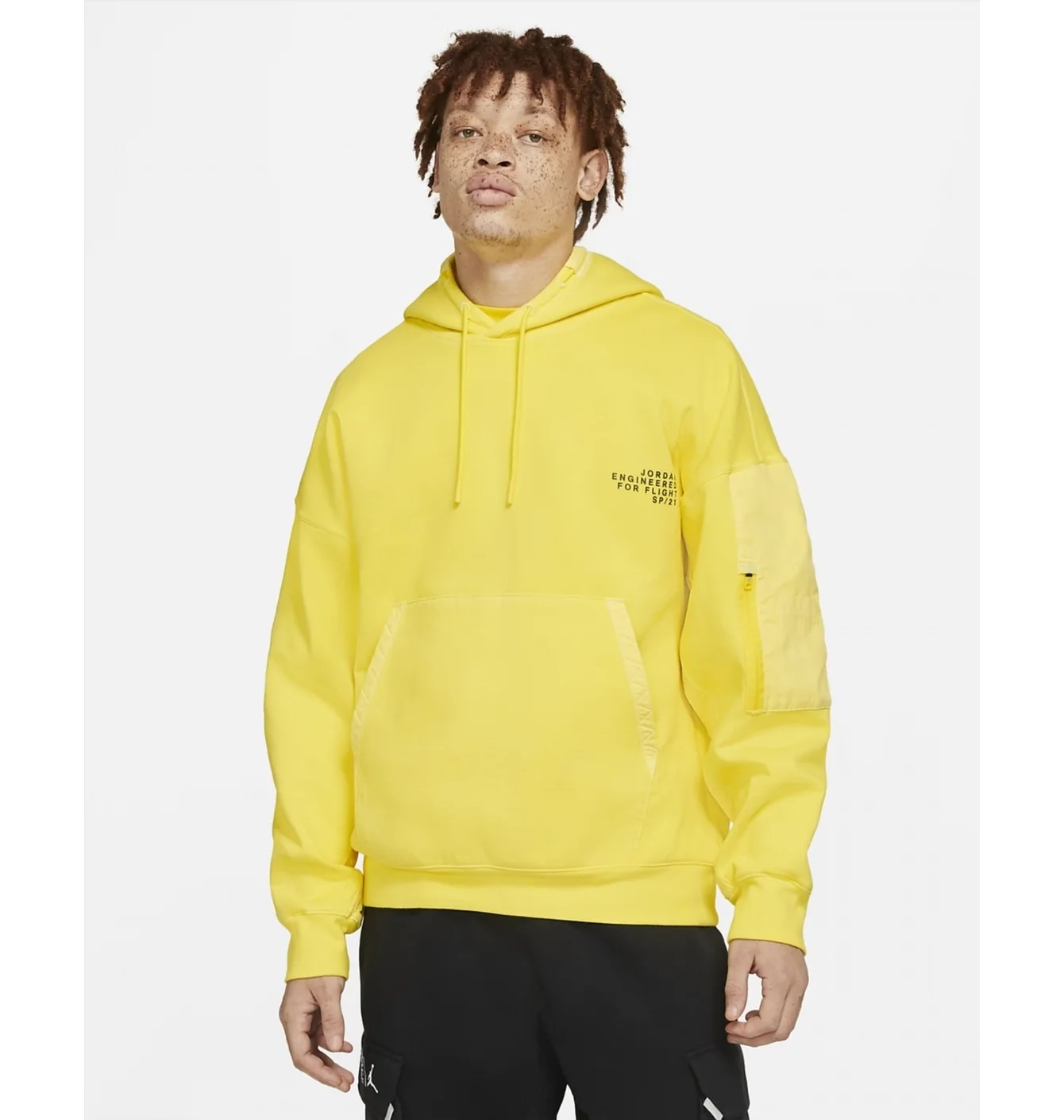Худі чоловіче Nike M J 23Eng Washed Flc Po Hoody Yellow CV2766-731