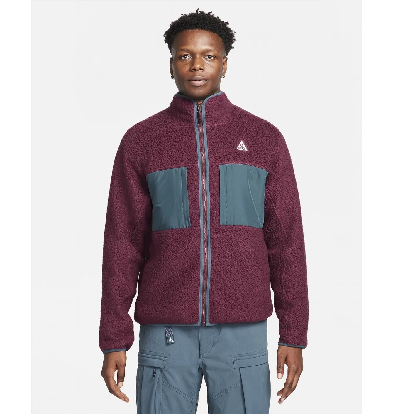Кофта чоловіча Nike Acg Arctic Wolf Full-Zip Top Bordo FN0372-681