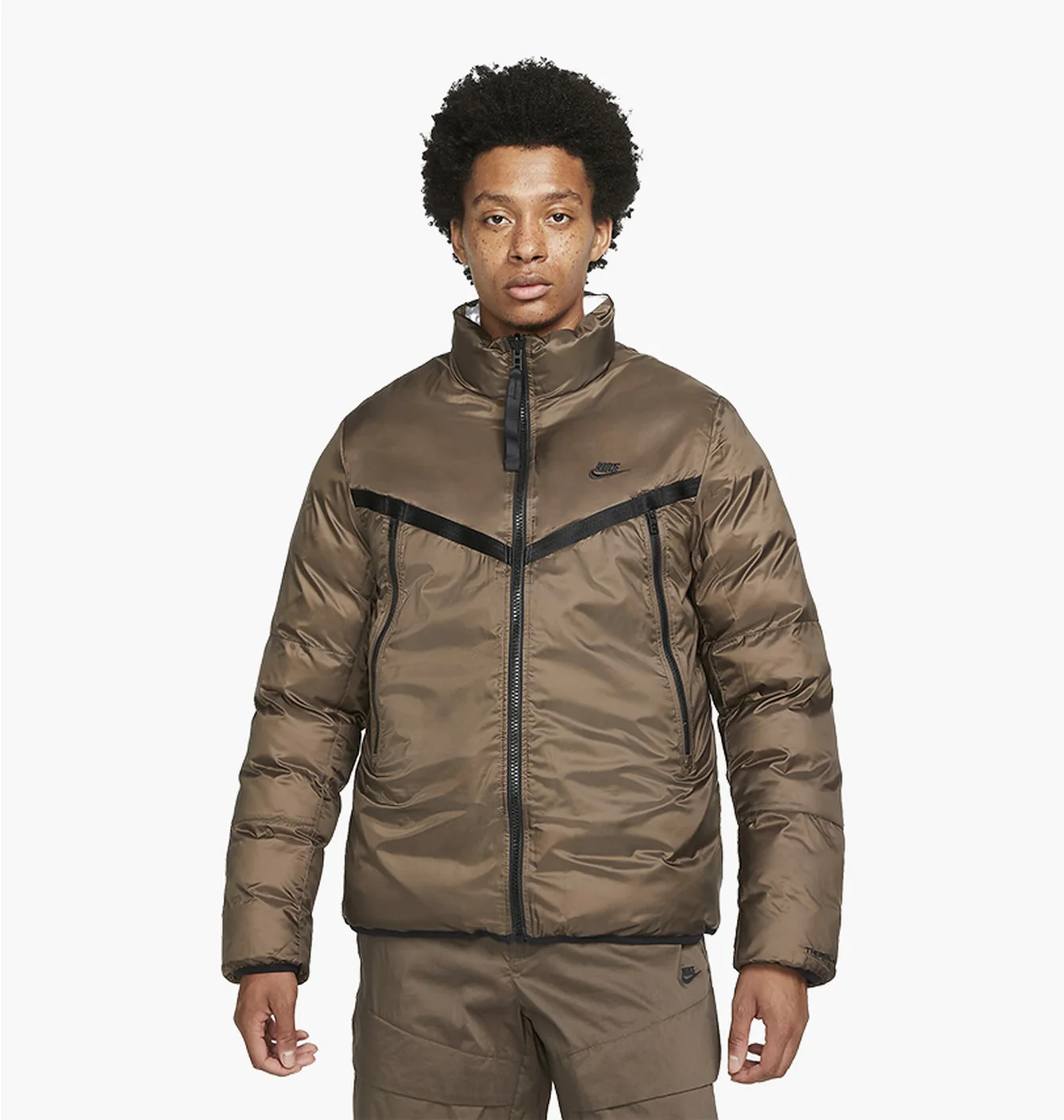Пуховик чоловічий Nike Sportswear Therma-Fit Repel Brown DD6974-004