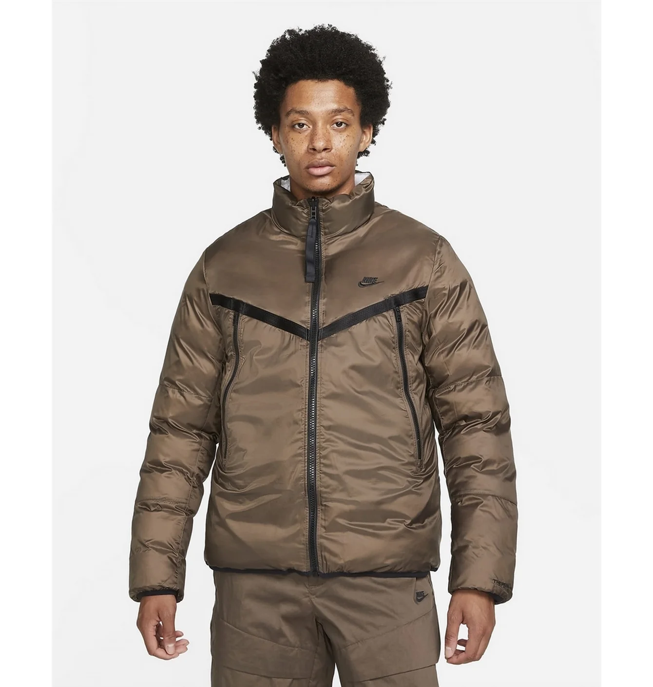 Пуховик чоловічий Nike Sportswear Therma-Fit Repel Brown DD6974-004
