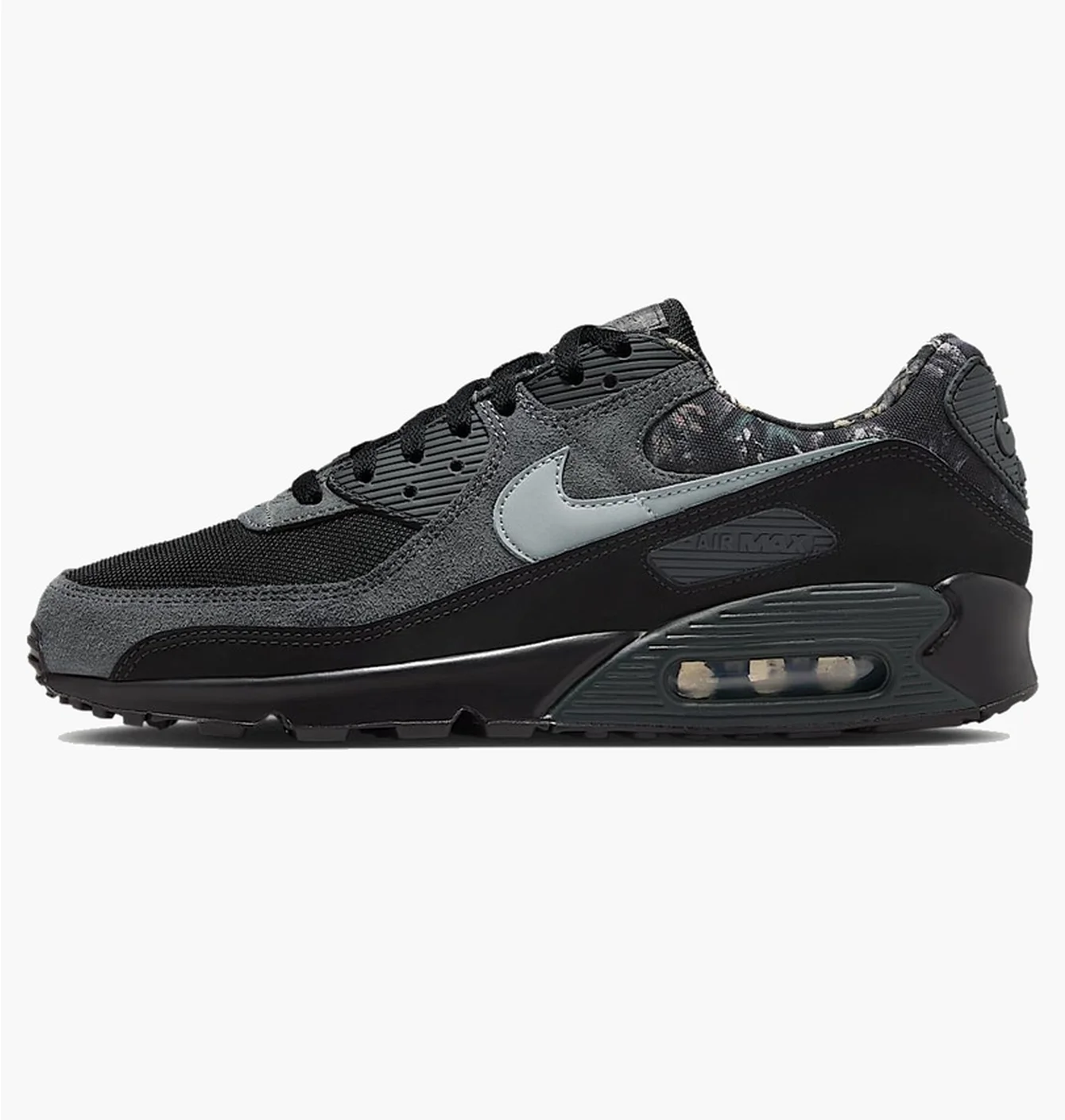 Кросівки чоловічі Nike Air Max 90 MenS Shoes Black/Grey IQ0300-001
