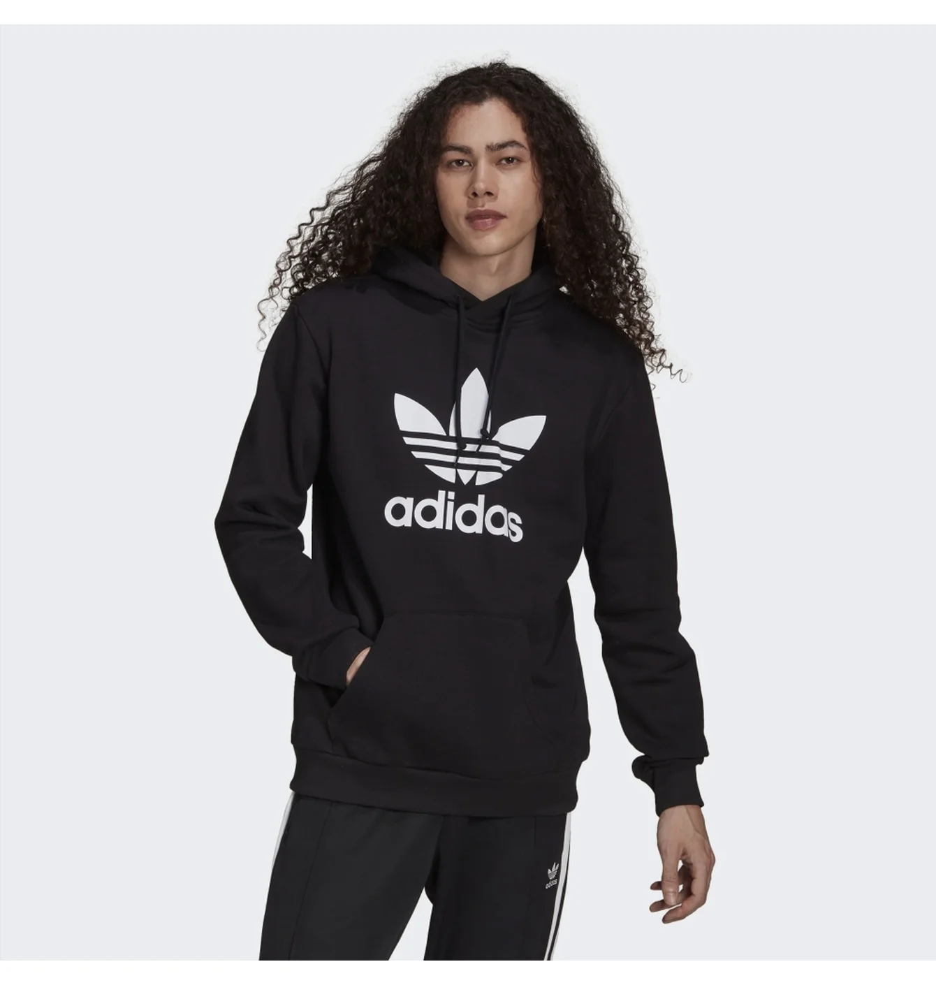 Худі чоловіче Adidas Adicolor Classics Trefoil Hoodie Black H06667