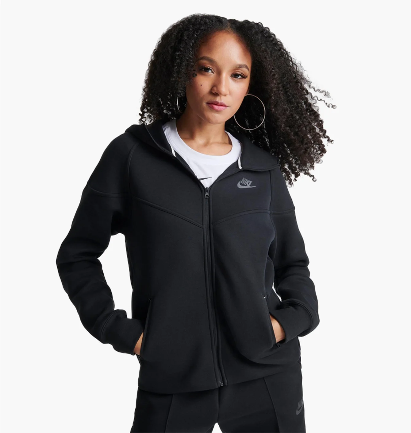 Толстовка жіноча Nike Sportswear Tech Fleece Windrunner Full-Zip Hoodie Black FB8338-010