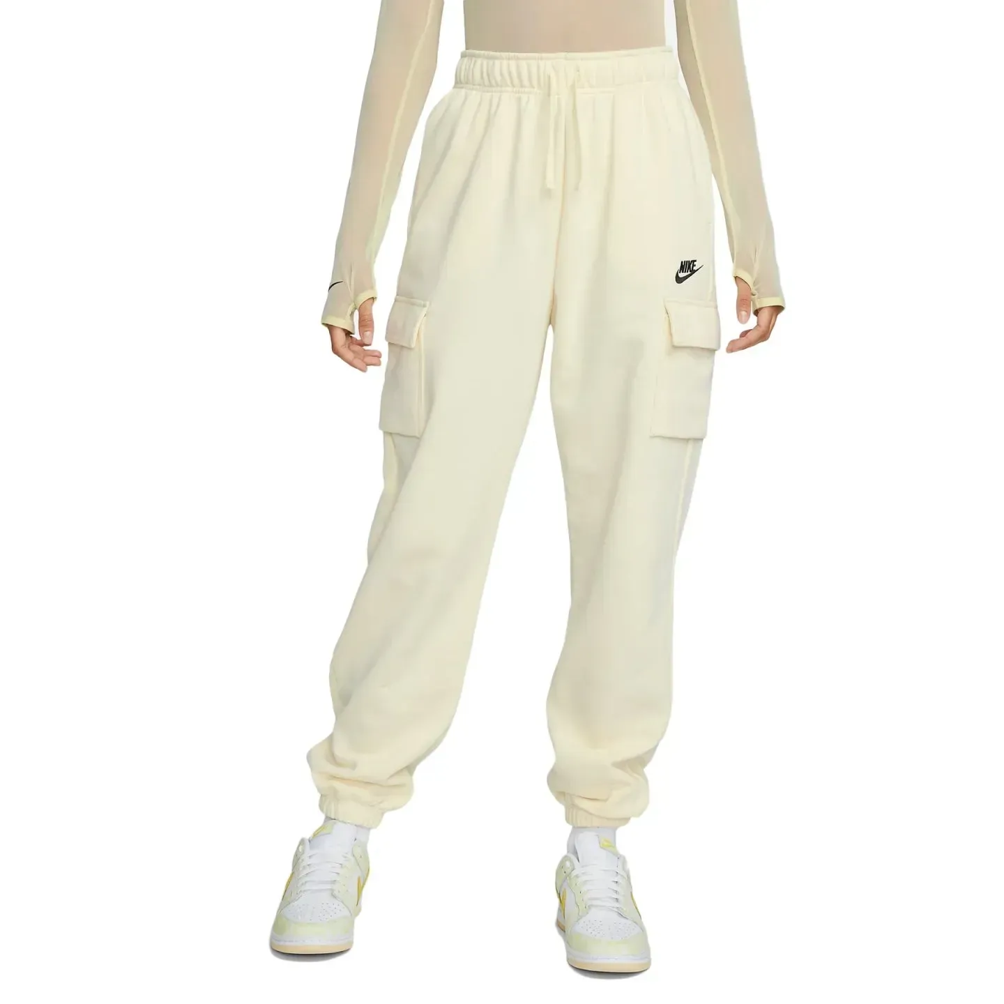 Брюки жіночі Nike Sportswear Club Fleece Cargo Pants (DQ5196-113)