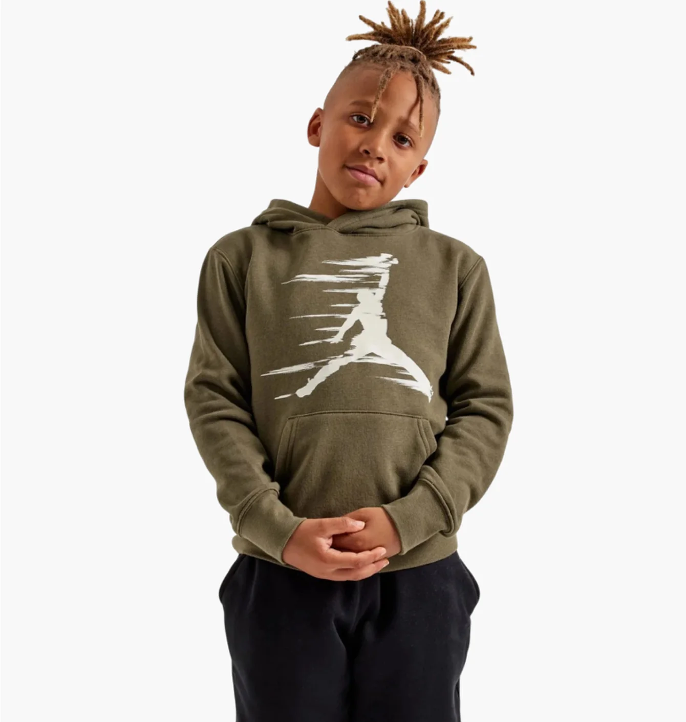 Худі дитяче Air Jordan Flight Mvp Fleece Olive 95D228-E6F