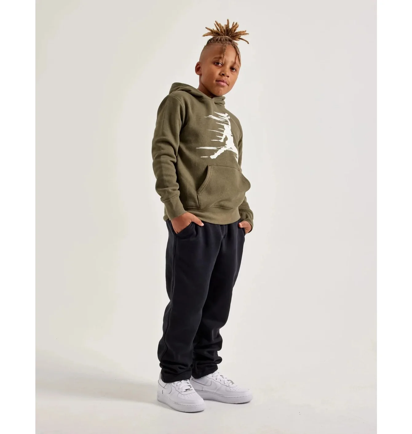 Худі дитяче Air Jordan Flight Mvp Fleece Olive 95D228-E6F