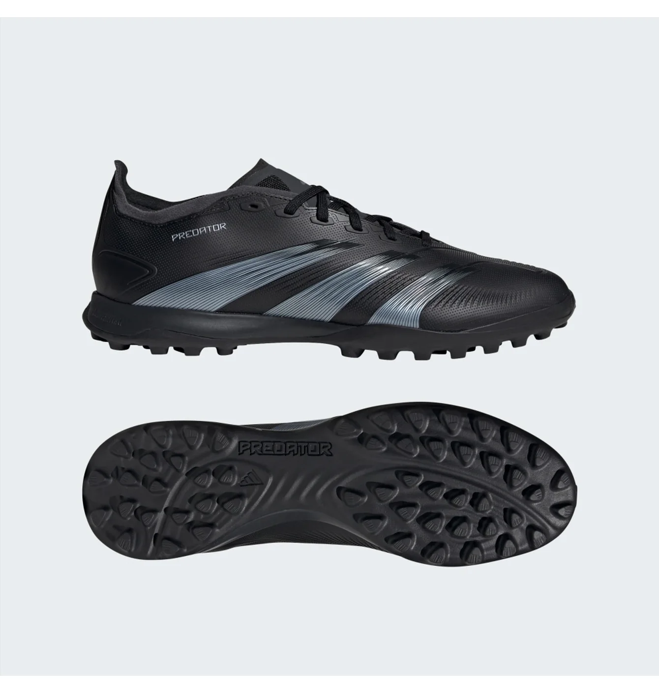 Сороконіжки унісекс Adidas Predator 24 League Low Turf Shoes Black IE2614