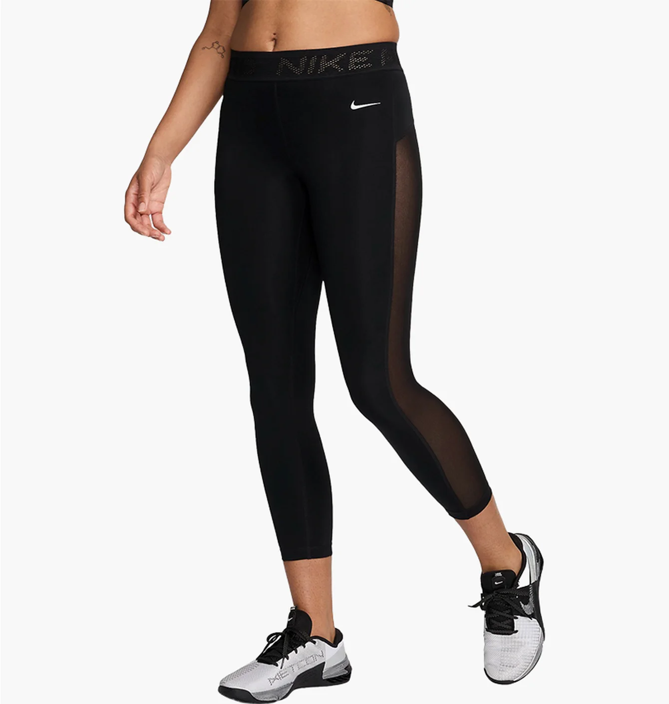 Легінси жіночі Nike W Np Df Mr 7/8 Mesh Tight Black FN4981-010