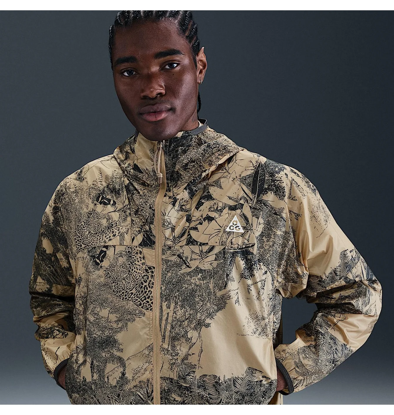 Куртка чоловіча Nike Acg “Cinder Cone” Windproof Jacket Beige HJ2885-297