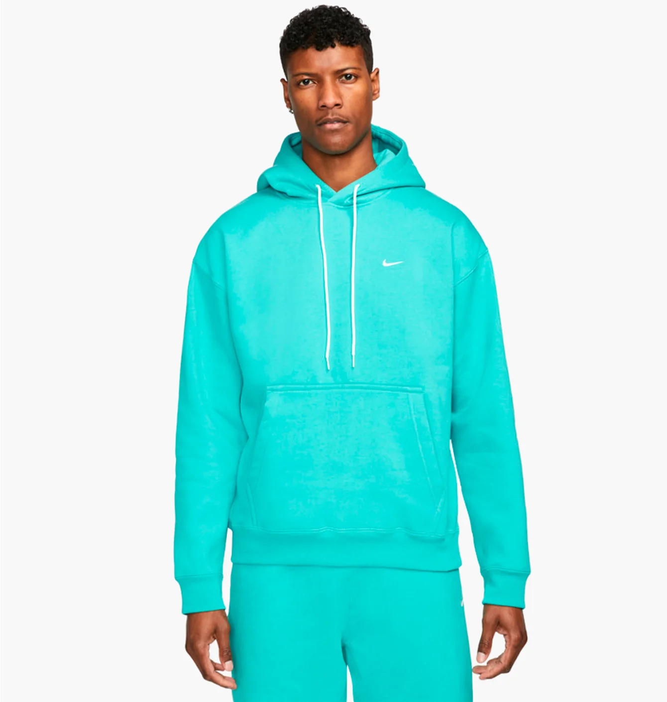 Худі чоловіче Nike Solo Swoosh Fleece Hoodie Turquoise CV0552-393
