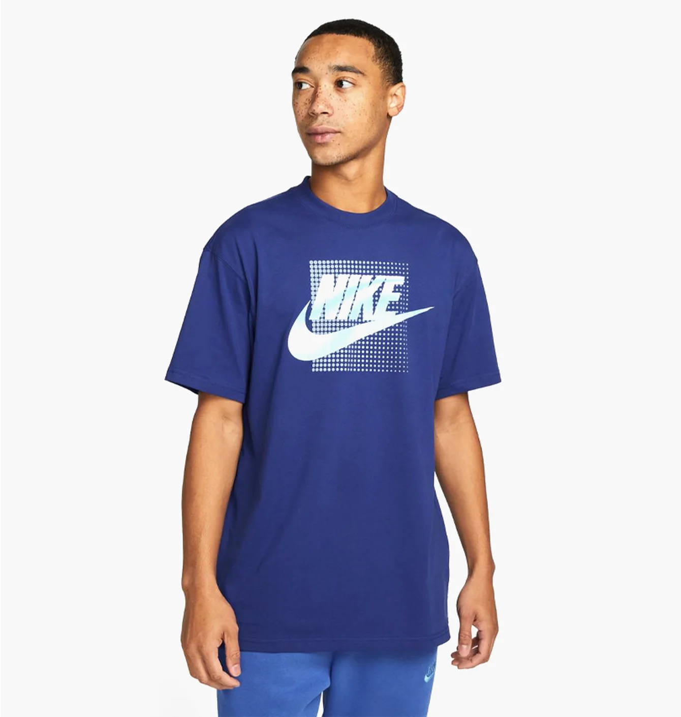 Футболка чоловіча Nike M Nsw Tee M90 12Mo Futura Blue DZ2997-455