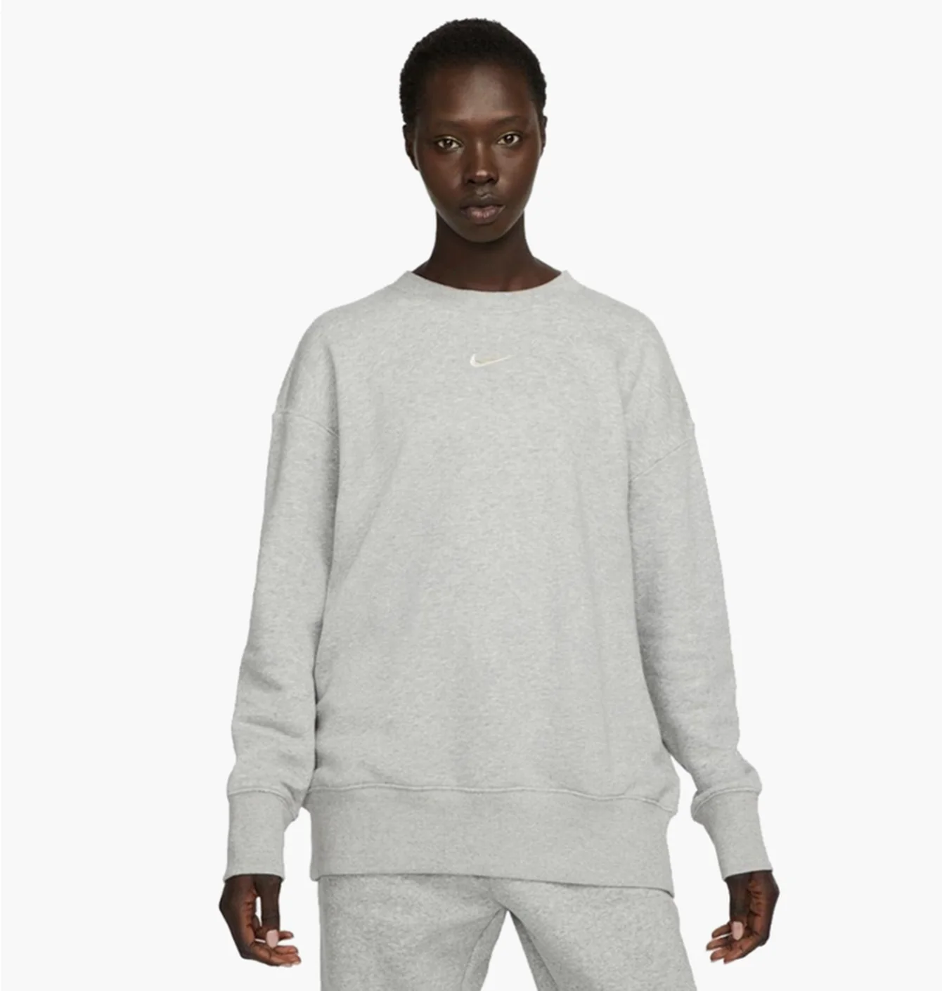 Світшот жіночий Nike Oversized Crewneck Sweatshirt Grey Dq5733-063