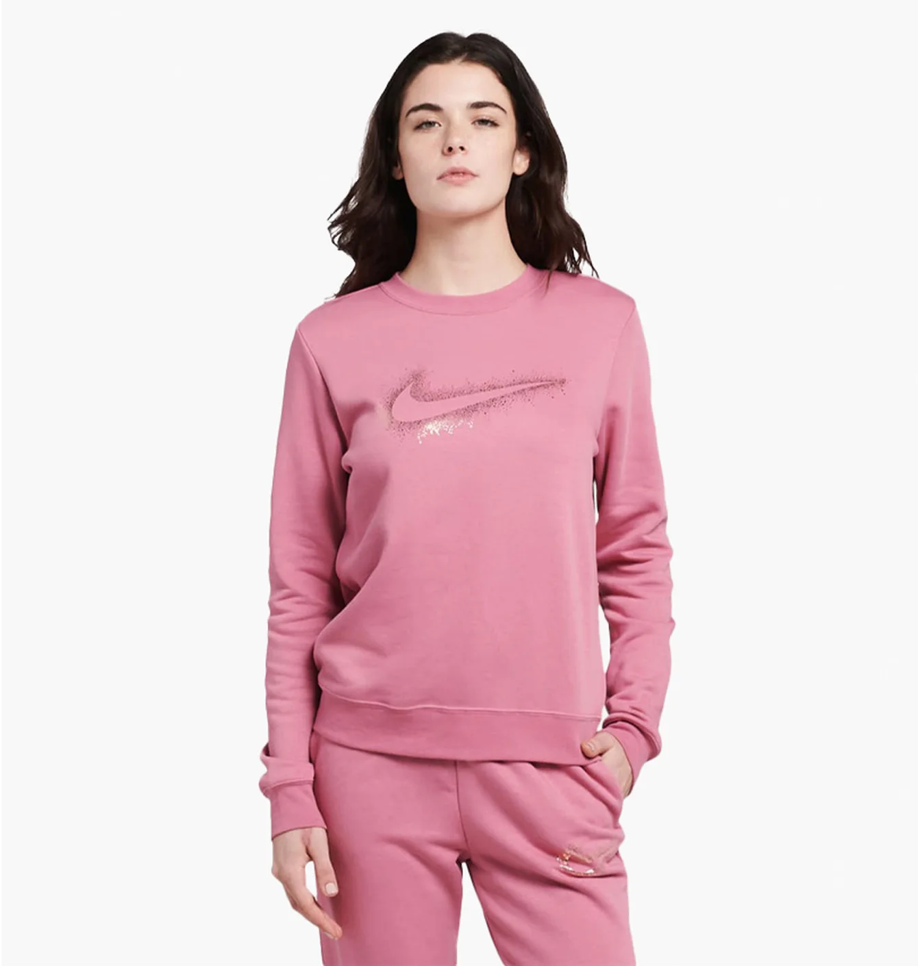 Світшот жіночий Nike Nsw Stardust Graphic Crew Pink Dq6774-667