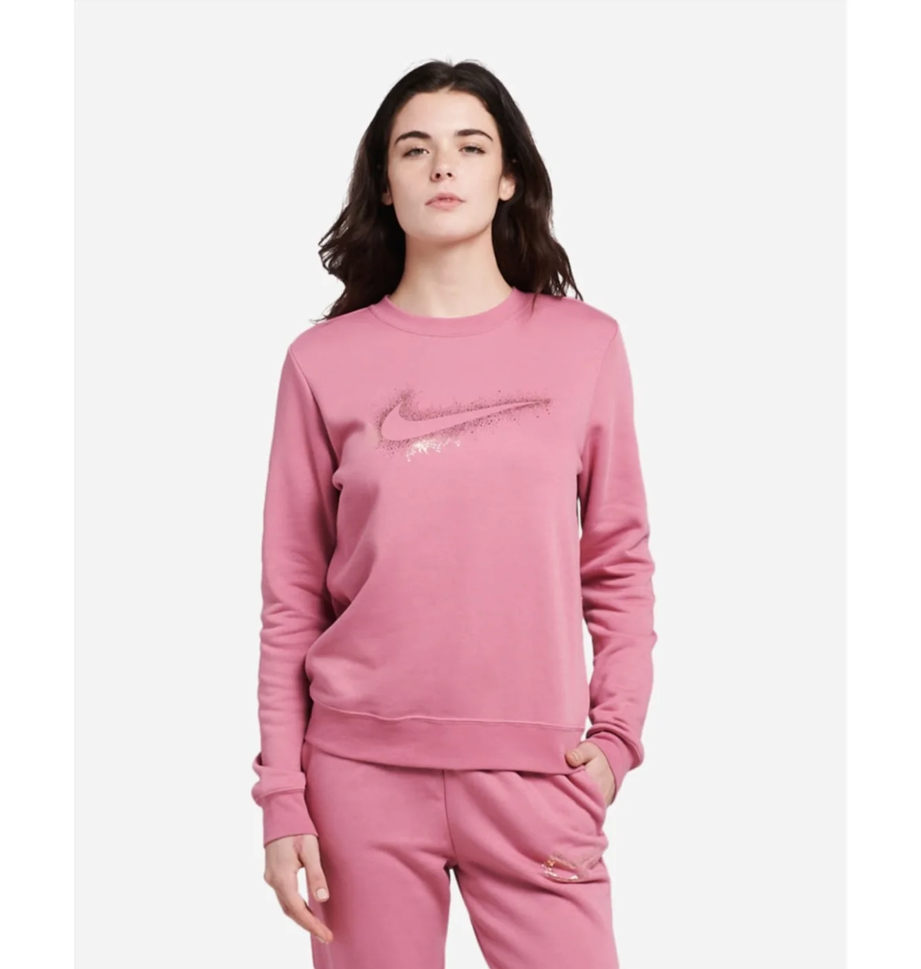 Світшот жіночий Nike Nsw Stardust Graphic Crew Pink Dq6774-667