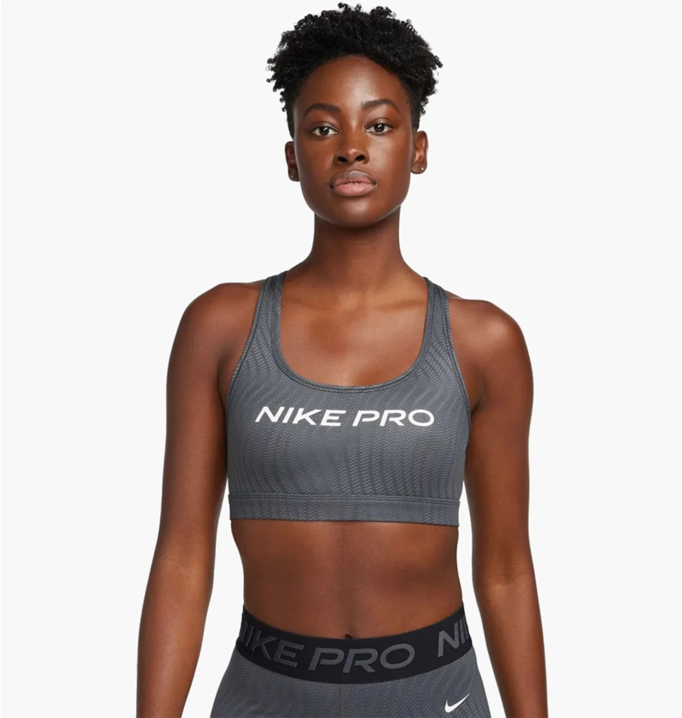 Топ жіночий Nike W Np Swsh Lgt Spt Aop Bra Grey FN4708-060