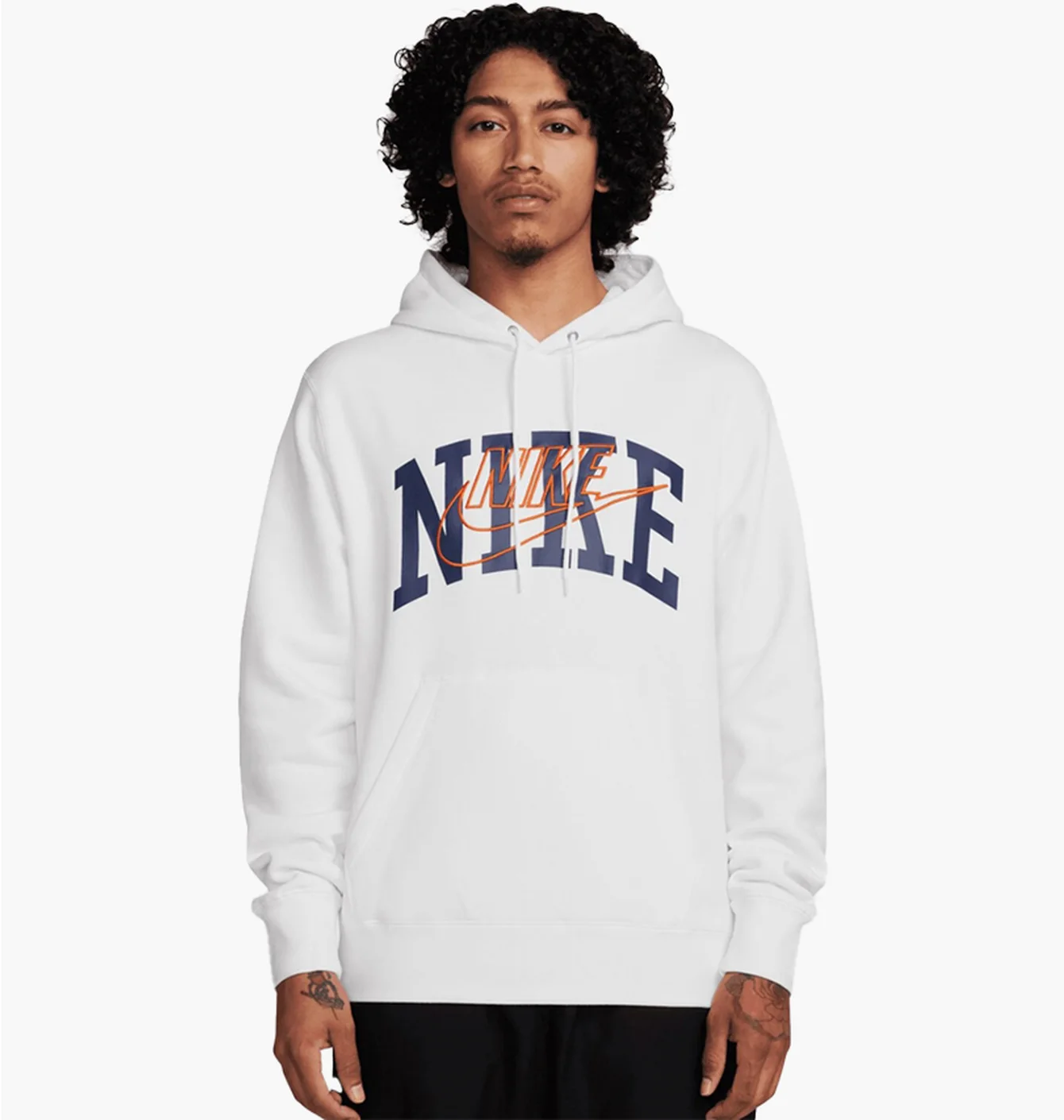 Худі чоловіче Nike Club Fleece Brushed-Back Hoodie White FV4447-100