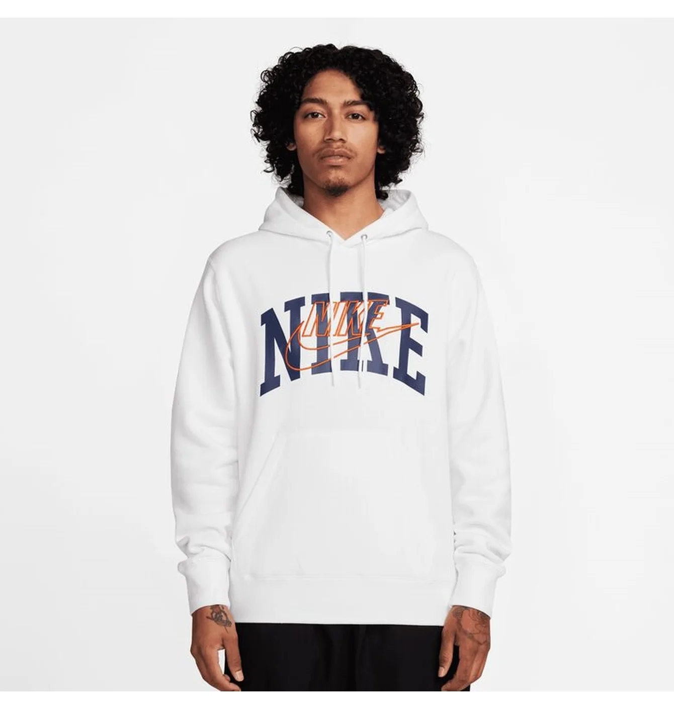 Худі чоловіче Nike Club Fleece Brushed-Back Hoodie White FV4447-100