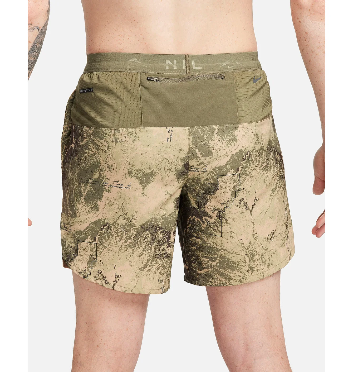 Шорти чоловічі Nike Df Stride 7Bf Short Aop Olive FN3314-222