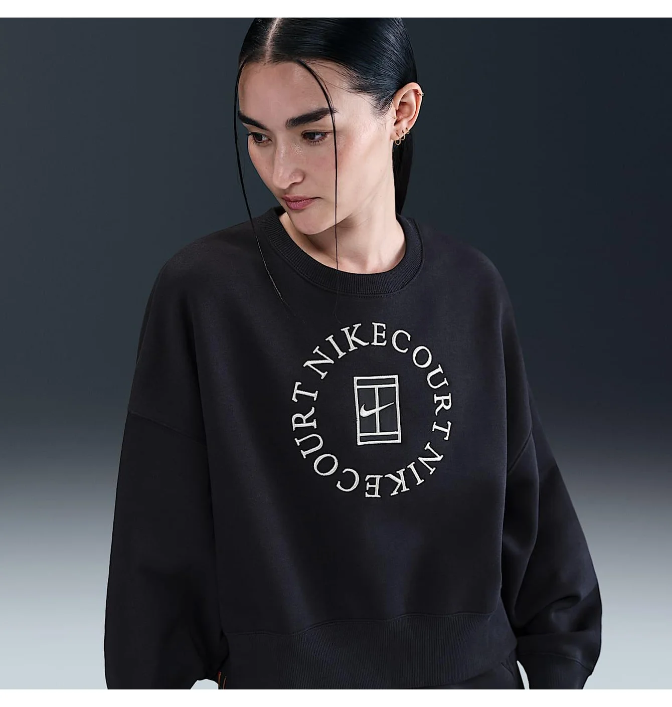 Світшот жіночий Nike Court Black HJ8988-010