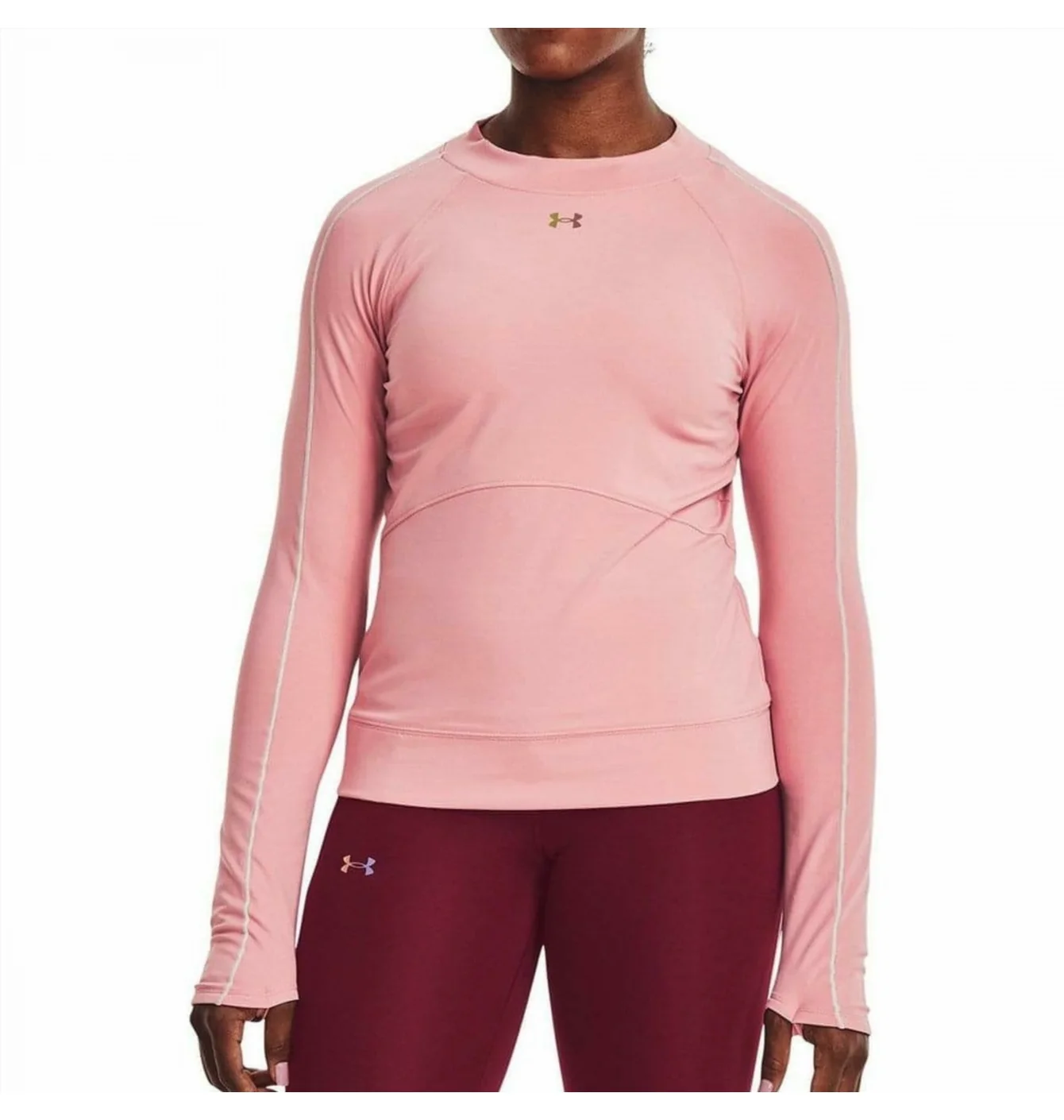 Лонгслів жіночий Under Armour Rush Coldgear Long Sleeve Training Top Pink 1365721-663