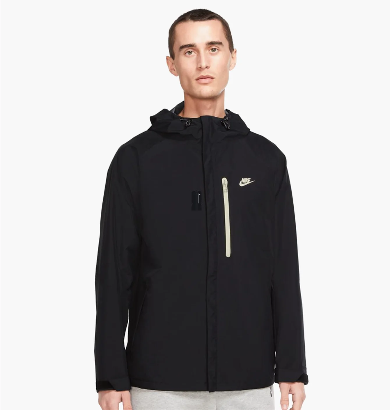 Толстовка чоловіча Nike M Nsw Sf Lgcy Shell Hd Jkt Black DM5499-010