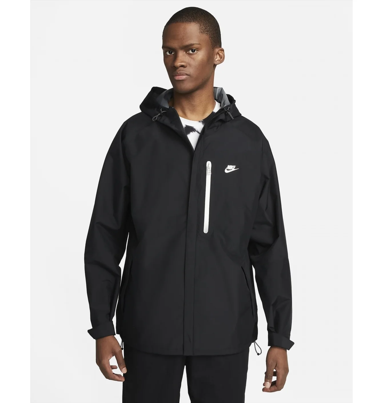 Толстовка чоловіча Nike M Nsw Sf Lgcy Shell Hd Jkt Black DM5499-010
