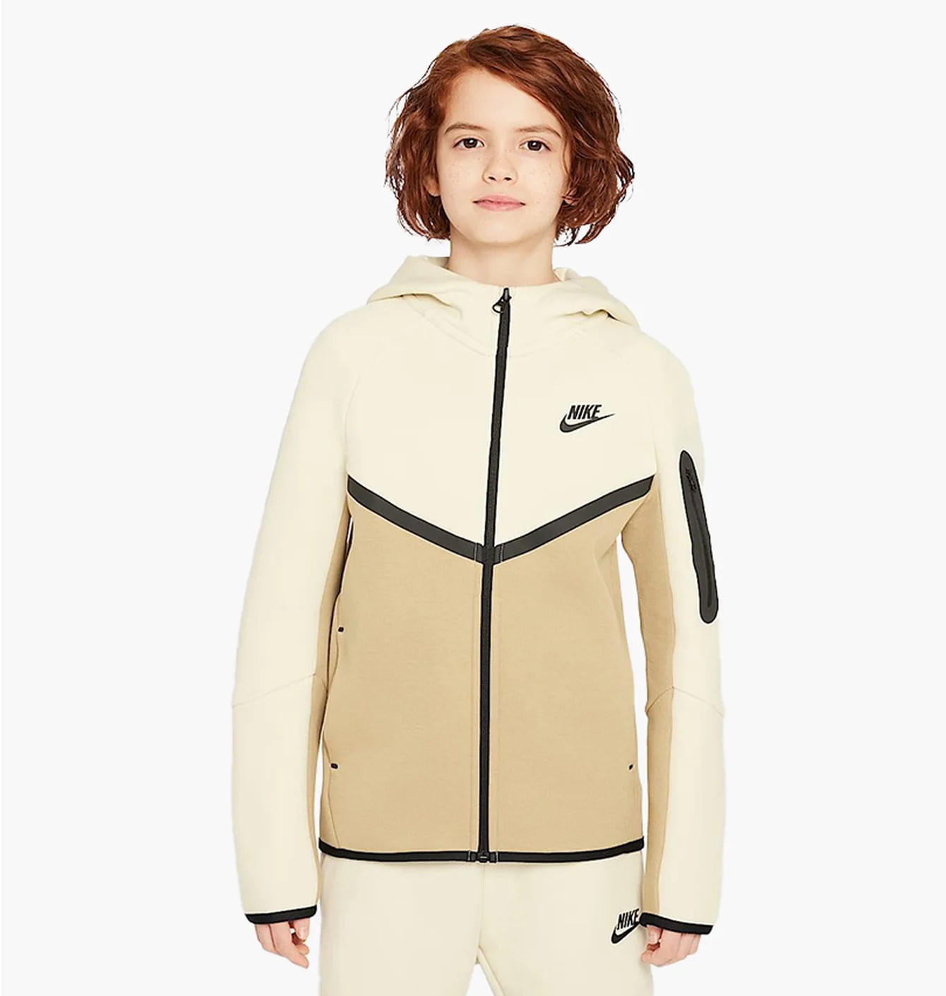 Толстовка дитяча Nike Sportswear Tech Fleece Beige HV5867-297