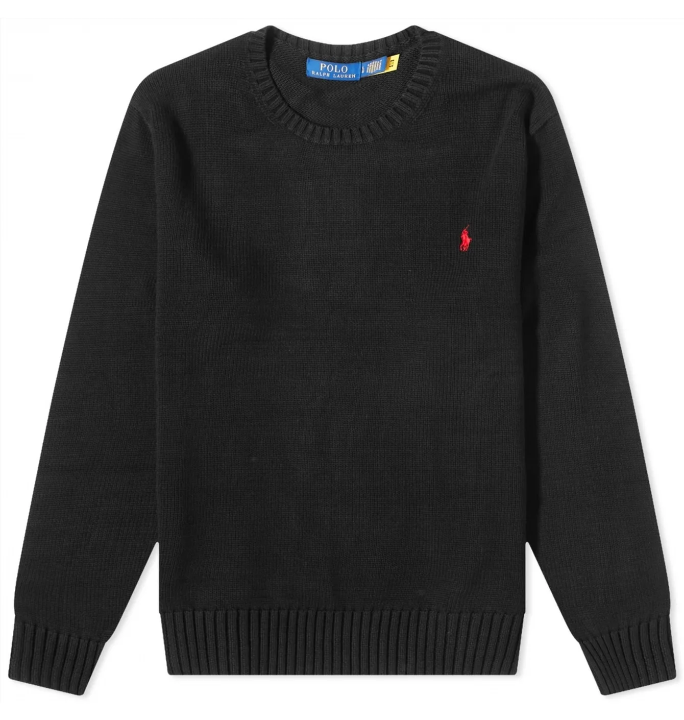 Світшот чоловічий Polo Ralph Lauren Cotton Shaker Crew Knit Black 710810846020