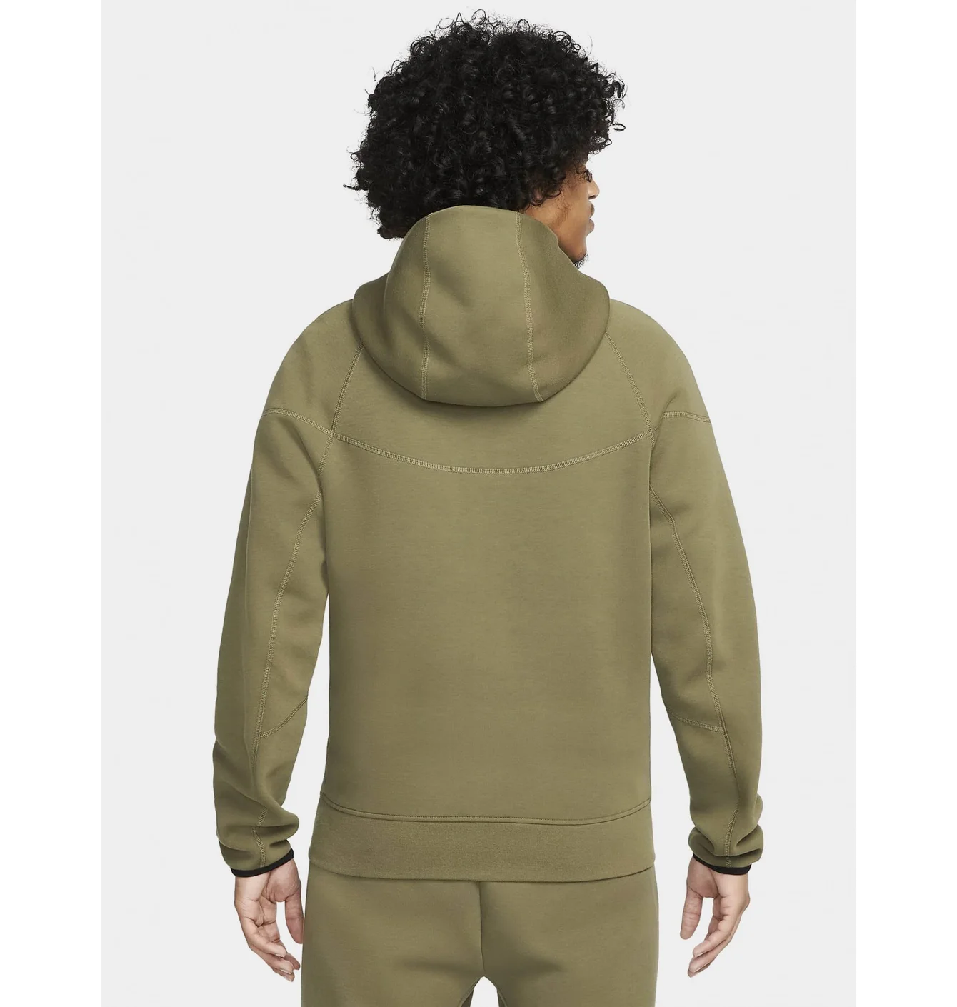 Толстовка чоловіча Nike Tech Fleece Full-Zip Windrunner Hoodie Olive FB7921-222