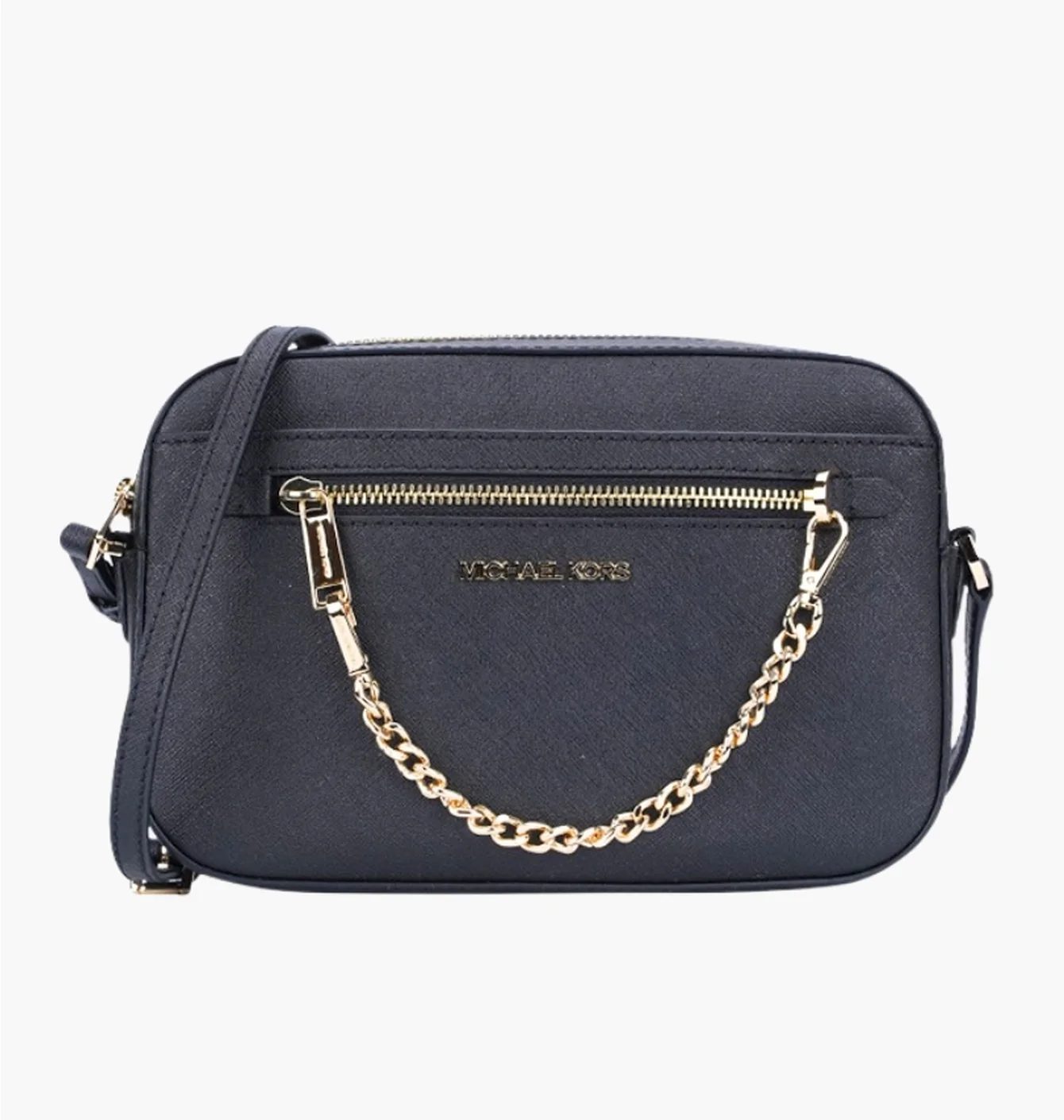 Сумка жіноча Michael Kors Jet Set Large Saffiano Leather Black 35S1GTTC7L