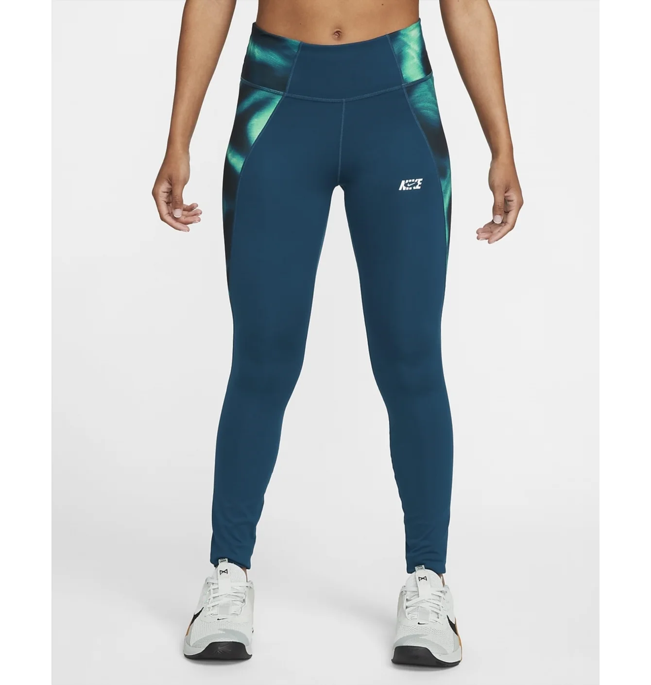 Легінси жіночі Nike One Icon Clash WomenS Mid-Rise Leggings Blue DQ6713-460