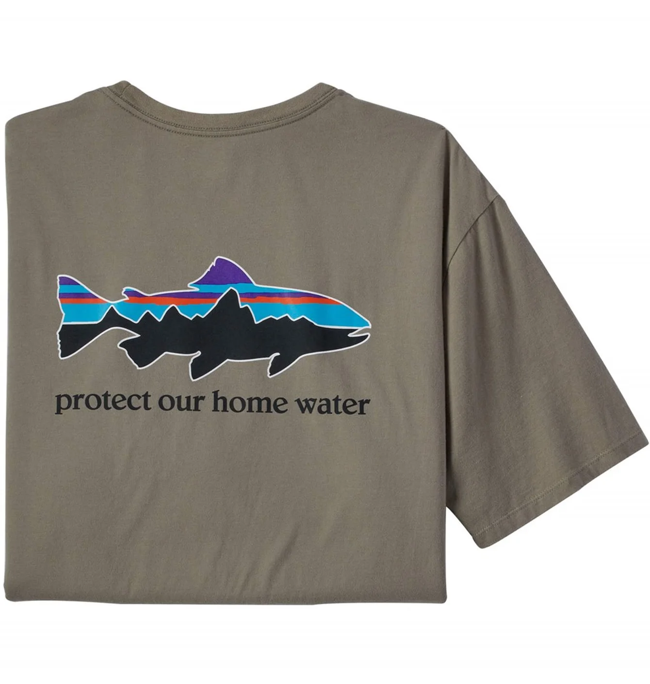 Футболка чоловіча Patagonia Home Water Trout Organic T-Shirt Grey 37547GDNG
